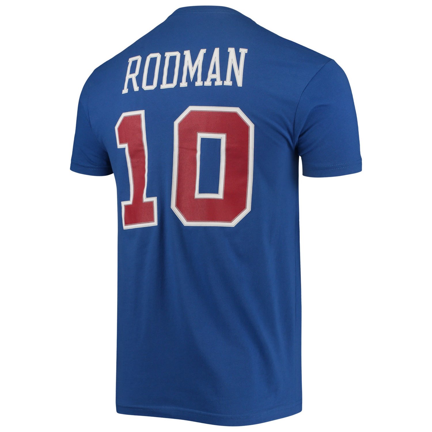 Mitchell  Ness Dennis Rodman Detroit Pistons Hardwood Classics Stitch Name  Number T-Shirt - view number 3