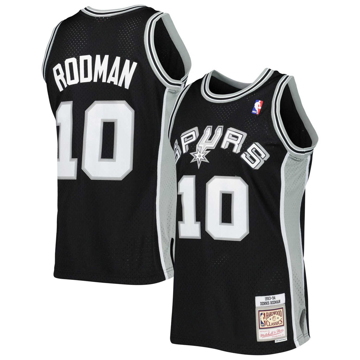 Mitchell  Ness Dennis Rodman San Antonio Spurs 2001/02 Hardwood Classics Swingman Jersey - view number 1