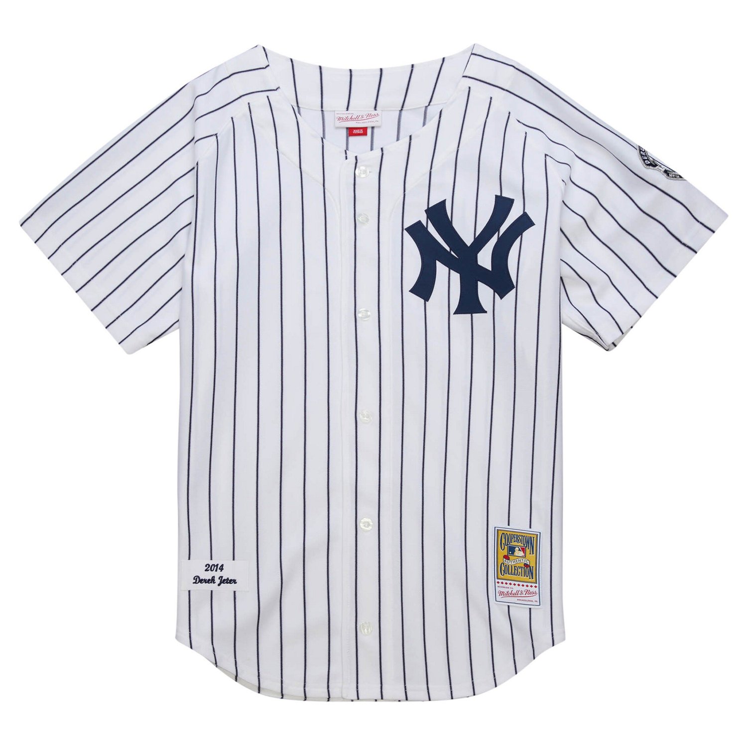 Mitchell  Ness Derek Jeter New York Yankees 2014 Cooperstown Collection Authentic Throwback Jersey                               - view number 2