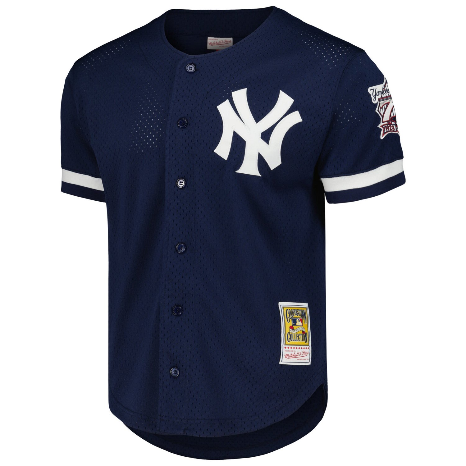 Mitchell  Ness Derek Jeter New York Yankees Cooperstown Collection Mesh Batting Practice Button-Up Jersey - view number 2