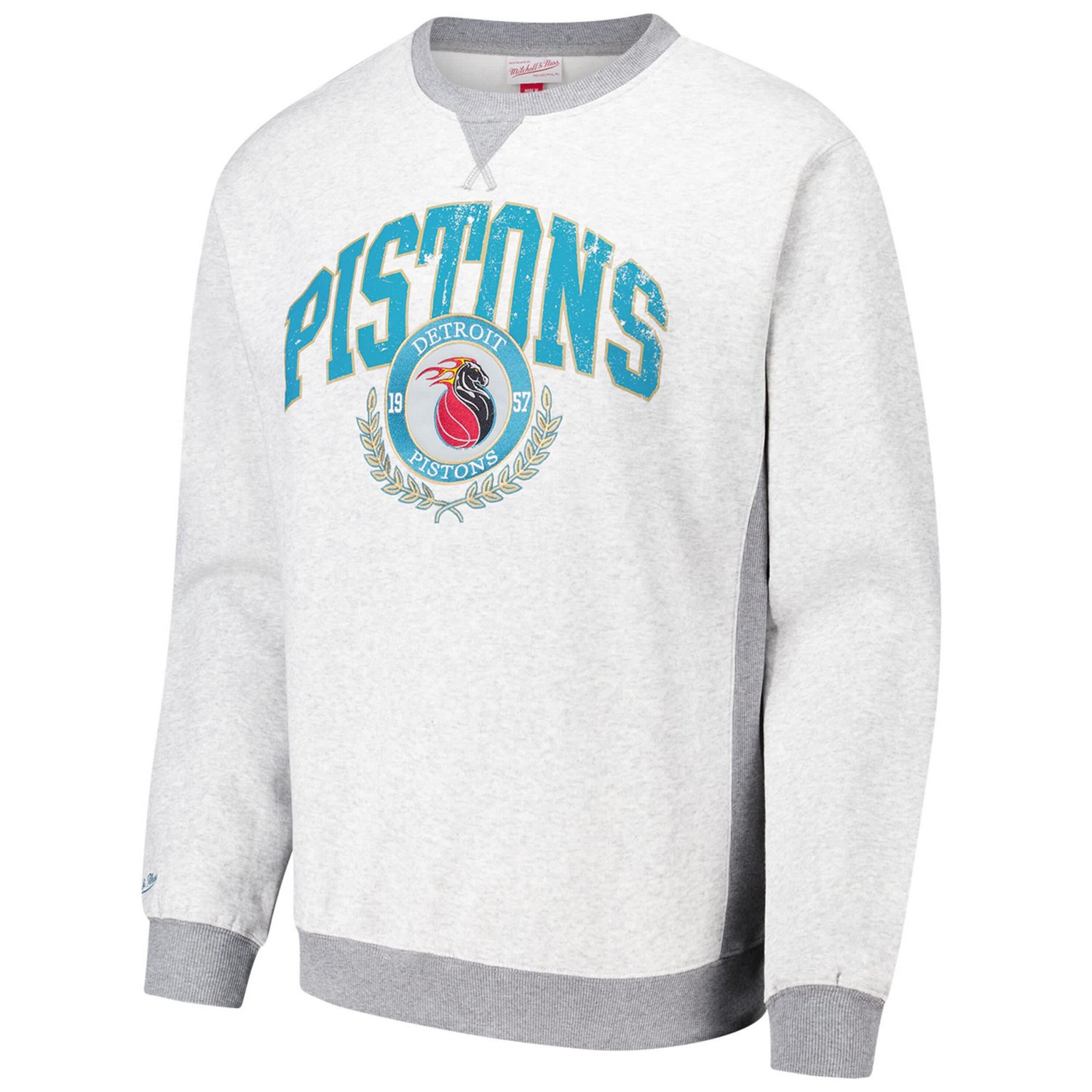 Mitchell  Ness Detroit Pistons Vintage Logo Pullover Sweatshirt                                                                  - view number 2