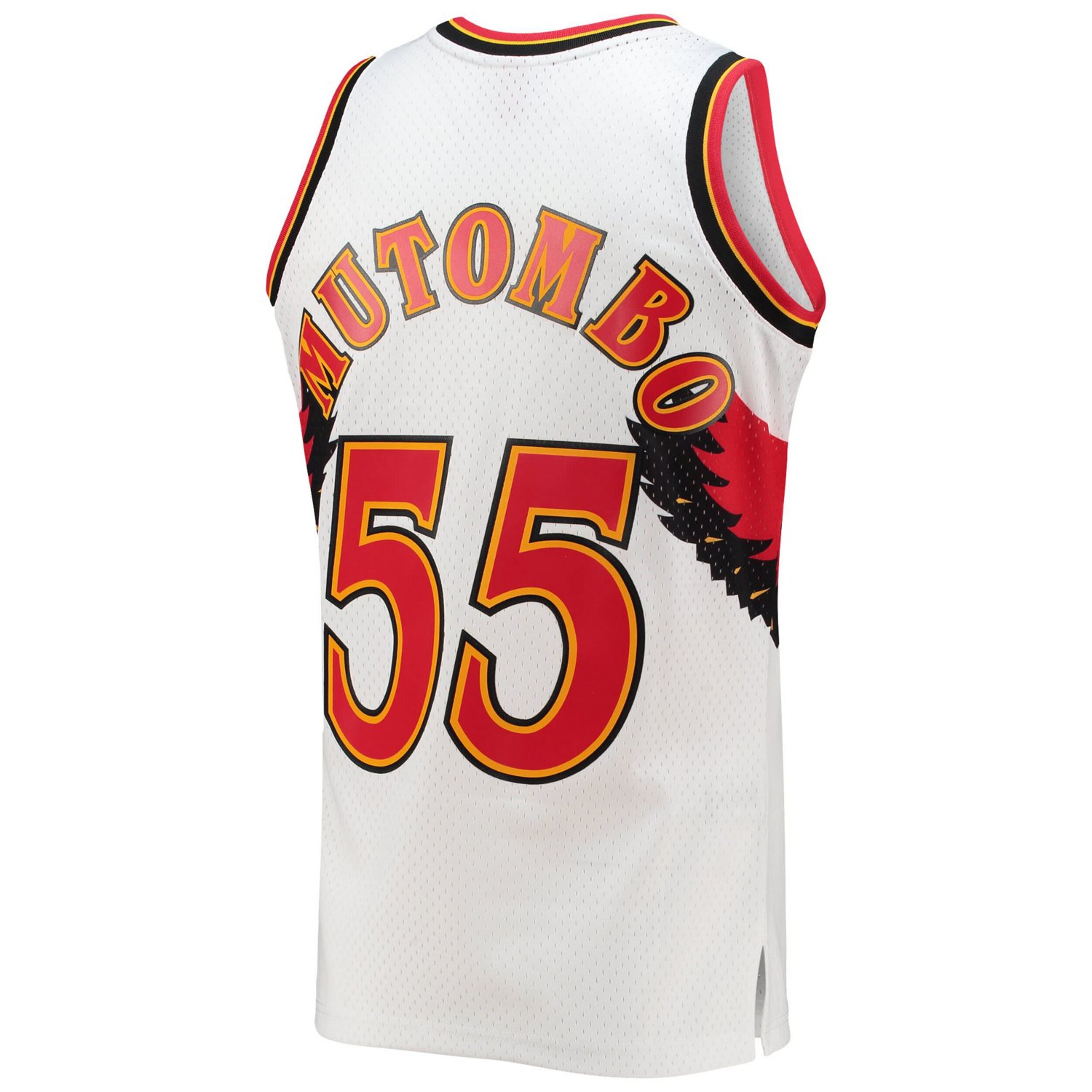 Mitchell  Ness Dikembe Mutombo Atlanta Hawks 2001/02 Hardwood Classics Swingman Jersey - view number 3