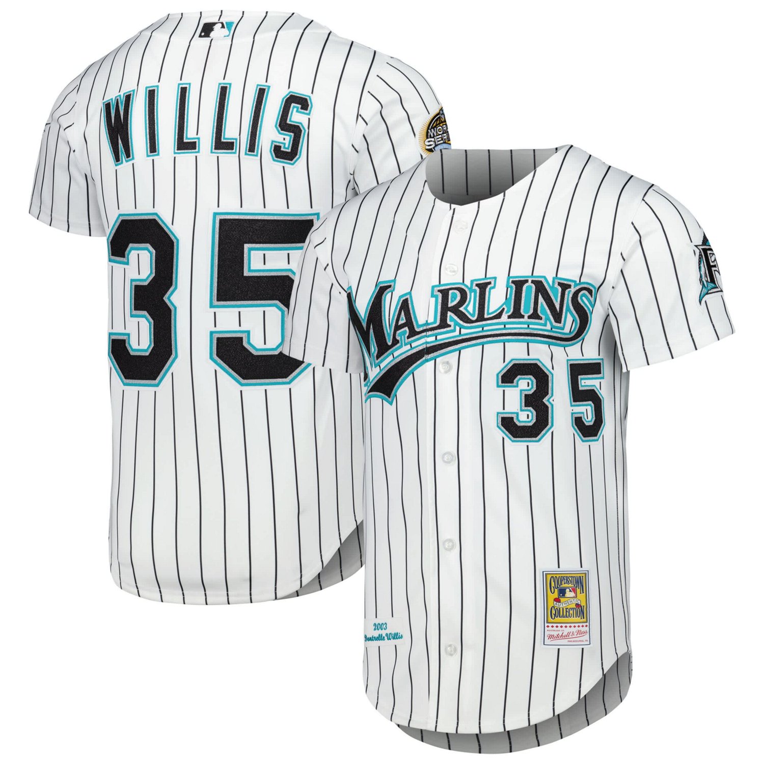 Mitchell  Ness Dontrelle Willis Florida Marlins Cooperstown Collection Authentic Jersey