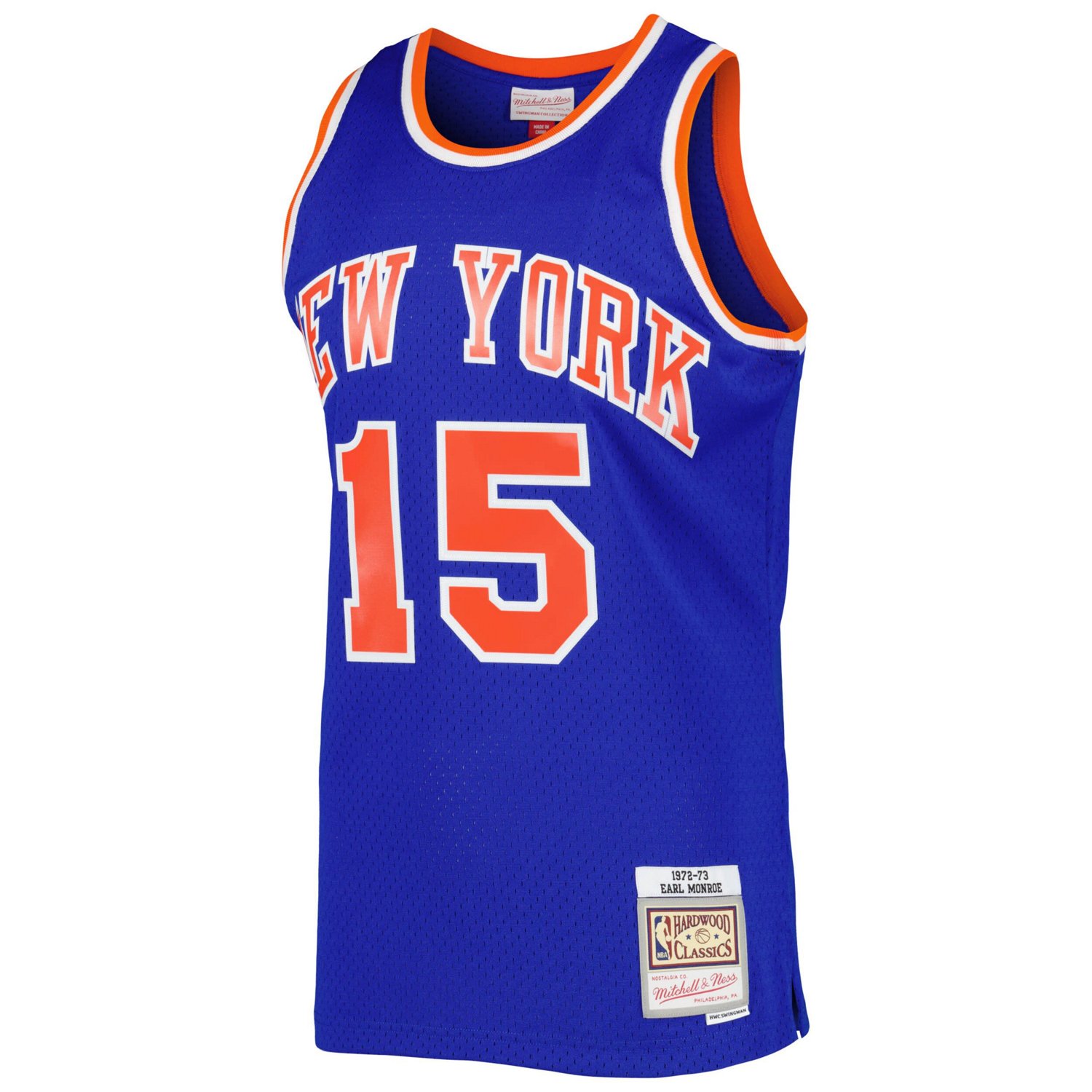 Mitchell  Ness Earl Monroe New York Knicks 2001/02 Hardwood Classics Swingman Jersey - view number 2