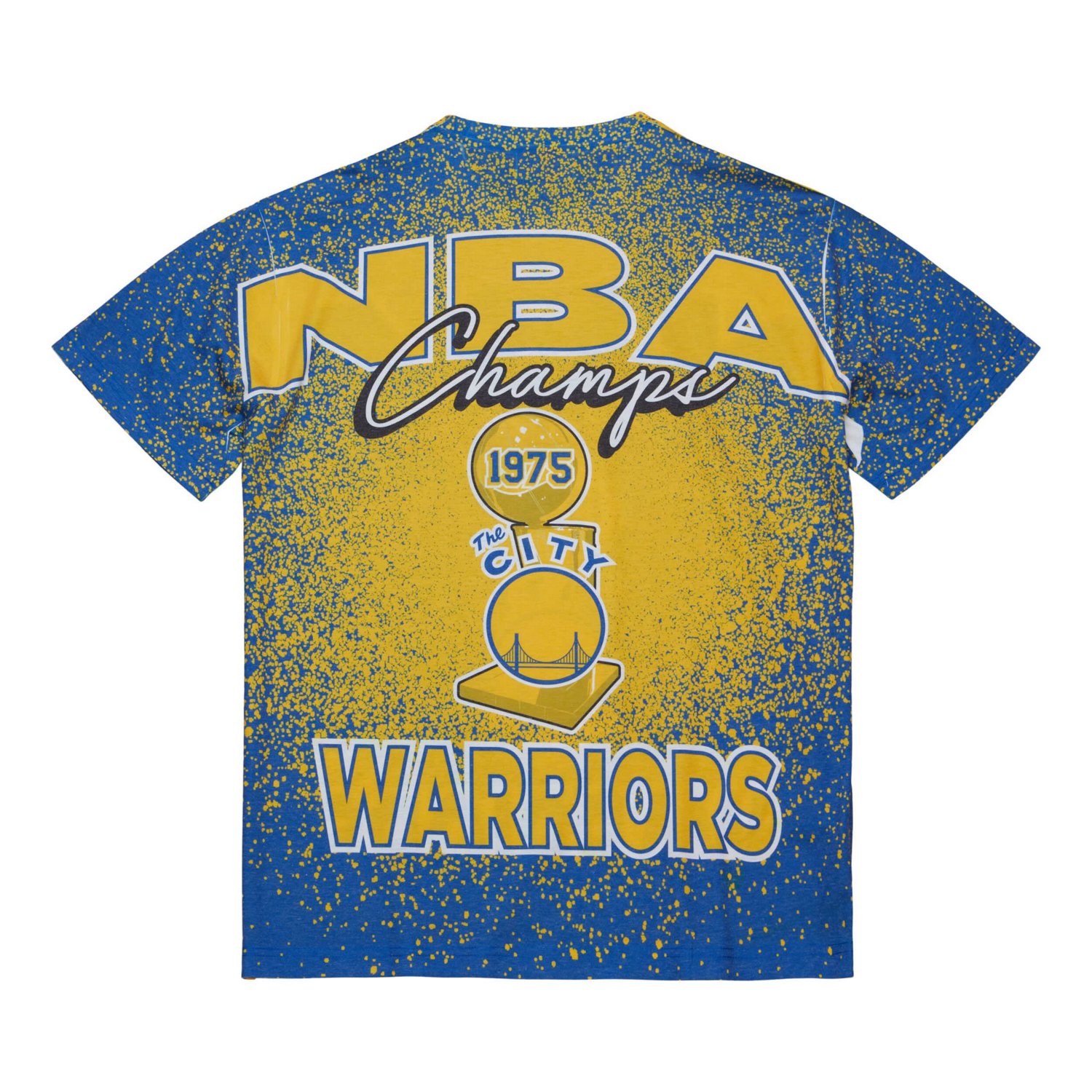 Mitchell Ness en State Warriors Hardwood Classics 1975 NBA Champions Champ City T Shirt Academy