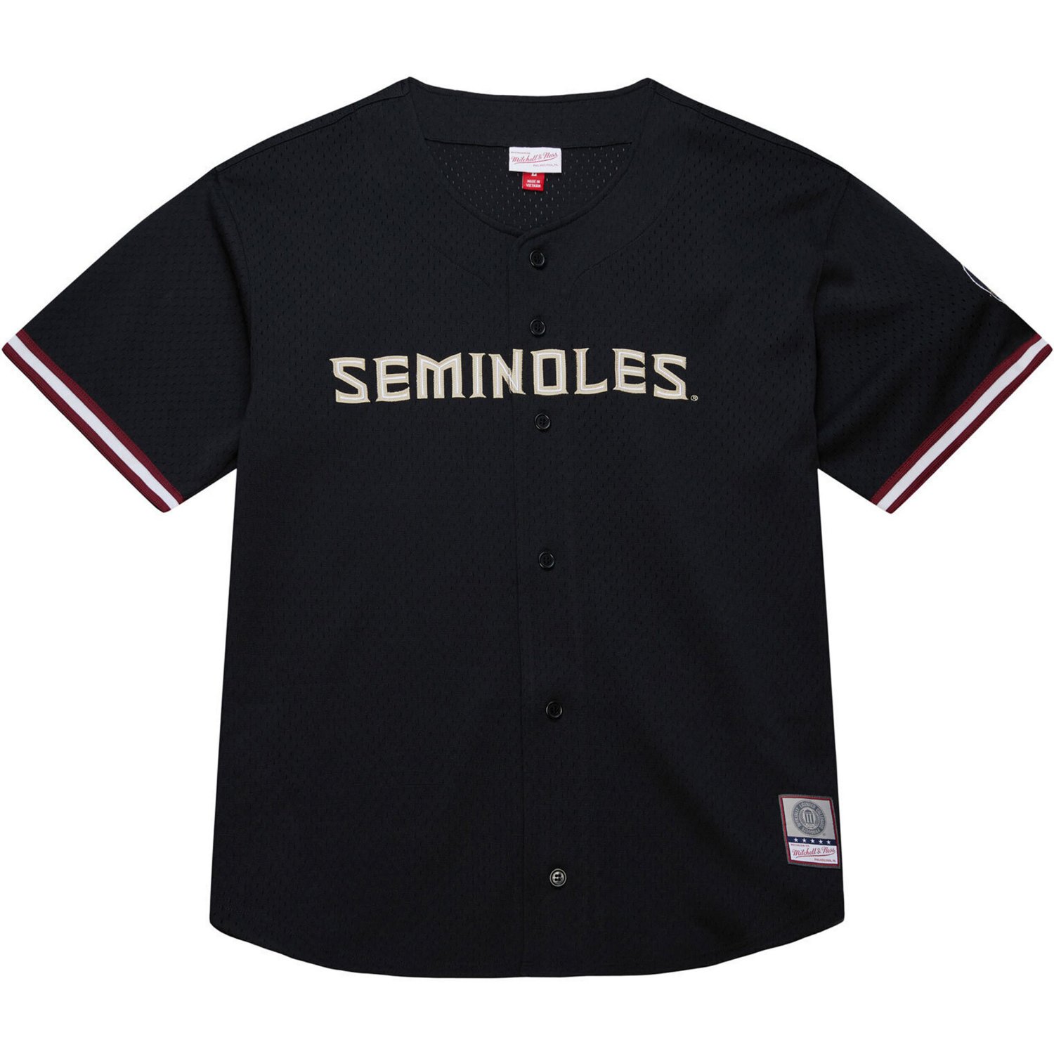 Mitchell  Ness Florida State Seminoles On The Clock Full-Button Fashion Jersey - view number 2