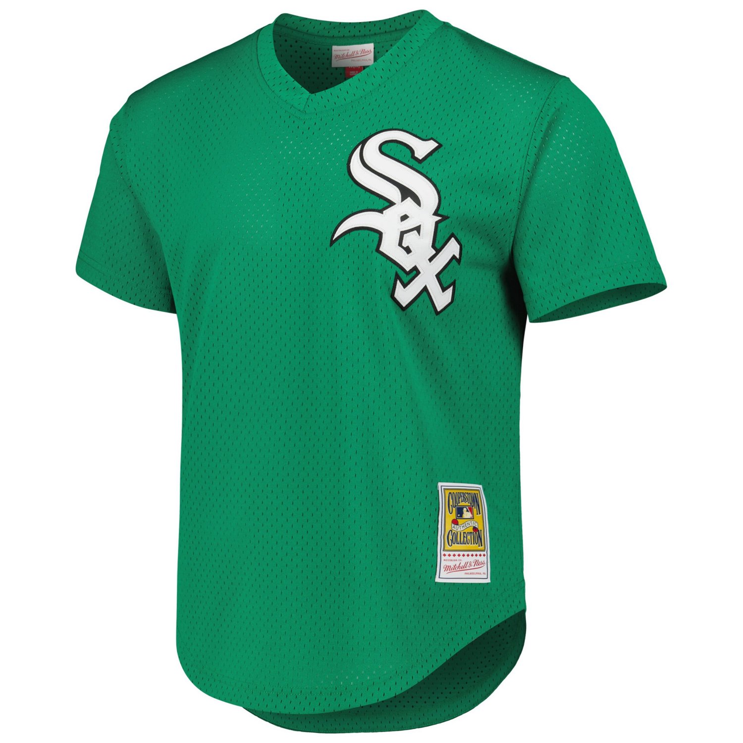Mitchell  Ness Frank Thomas Chicago White Sox Cooperstown Collection Authentic St Patrick's Day 1996 Batting Practice Jersey - view number 2