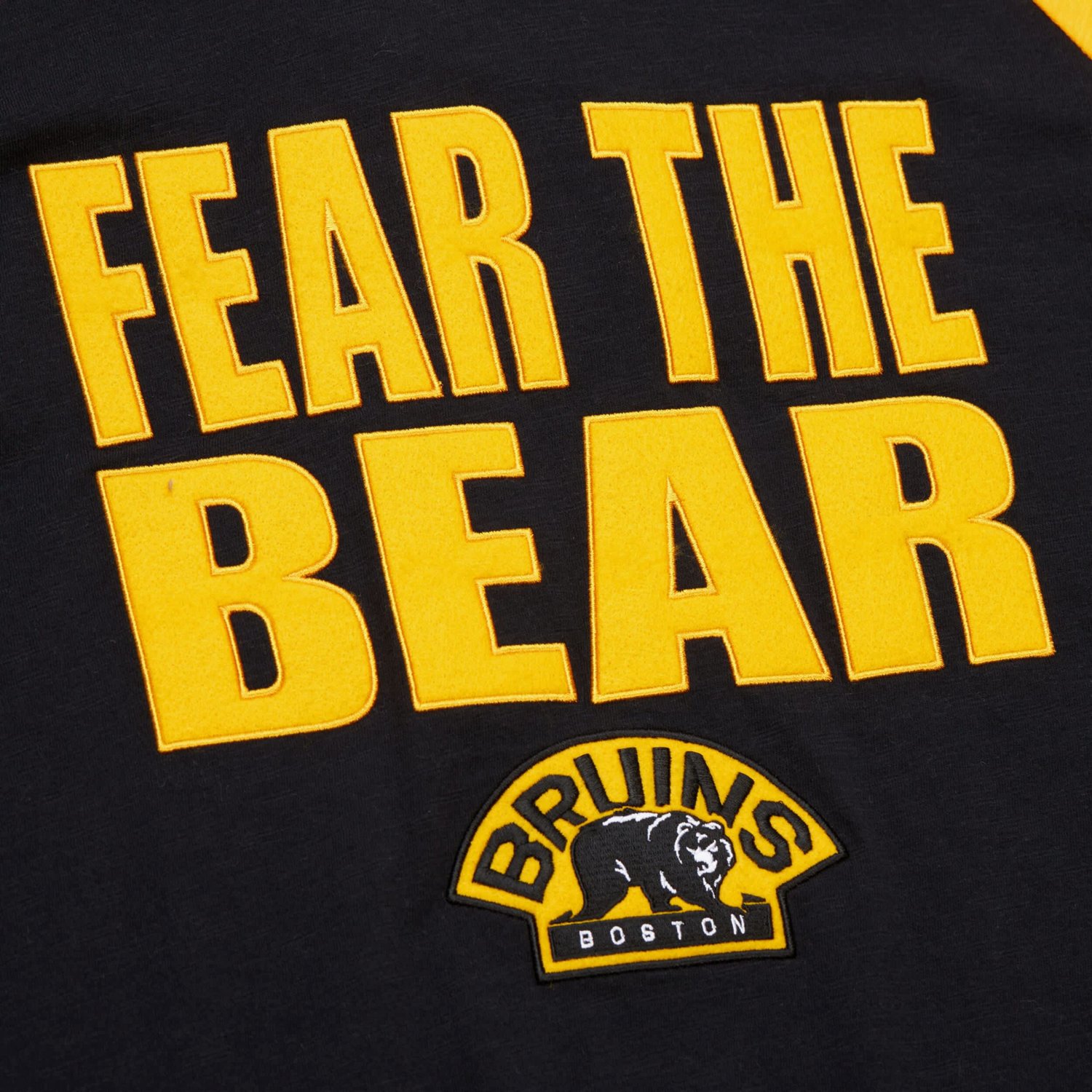 Mitchell  Ness Gold Boston Bruins Legendary Slub Raglan Long Sleeve T-Shirt