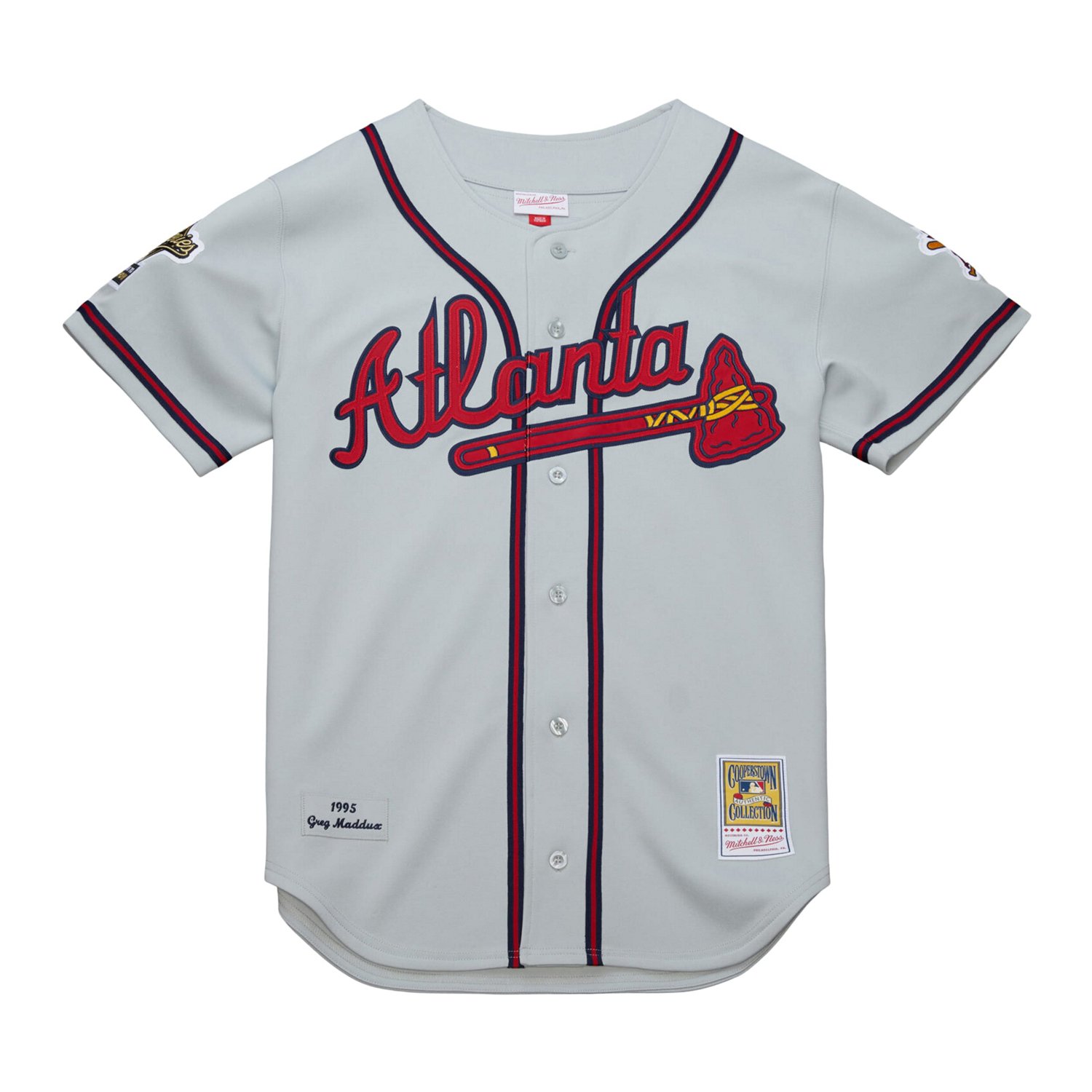Mitchell  Ness Greg Maddux Atlanta Braves 1995 Throwback Authentic Jersey - view number 2
