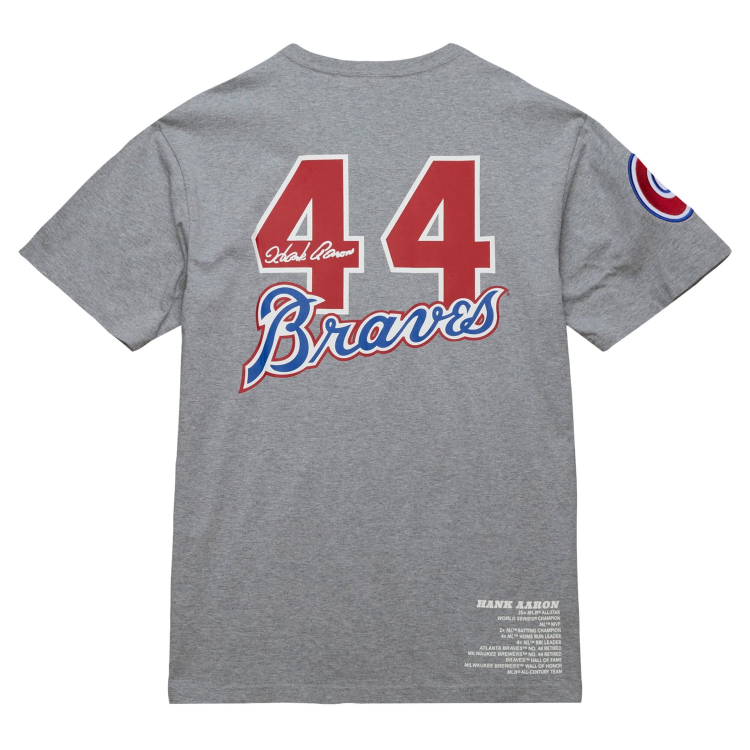 Mitchell  Ness Hank Aaron Atlanta Braves Cooperstown Collection Legends T-Shirt