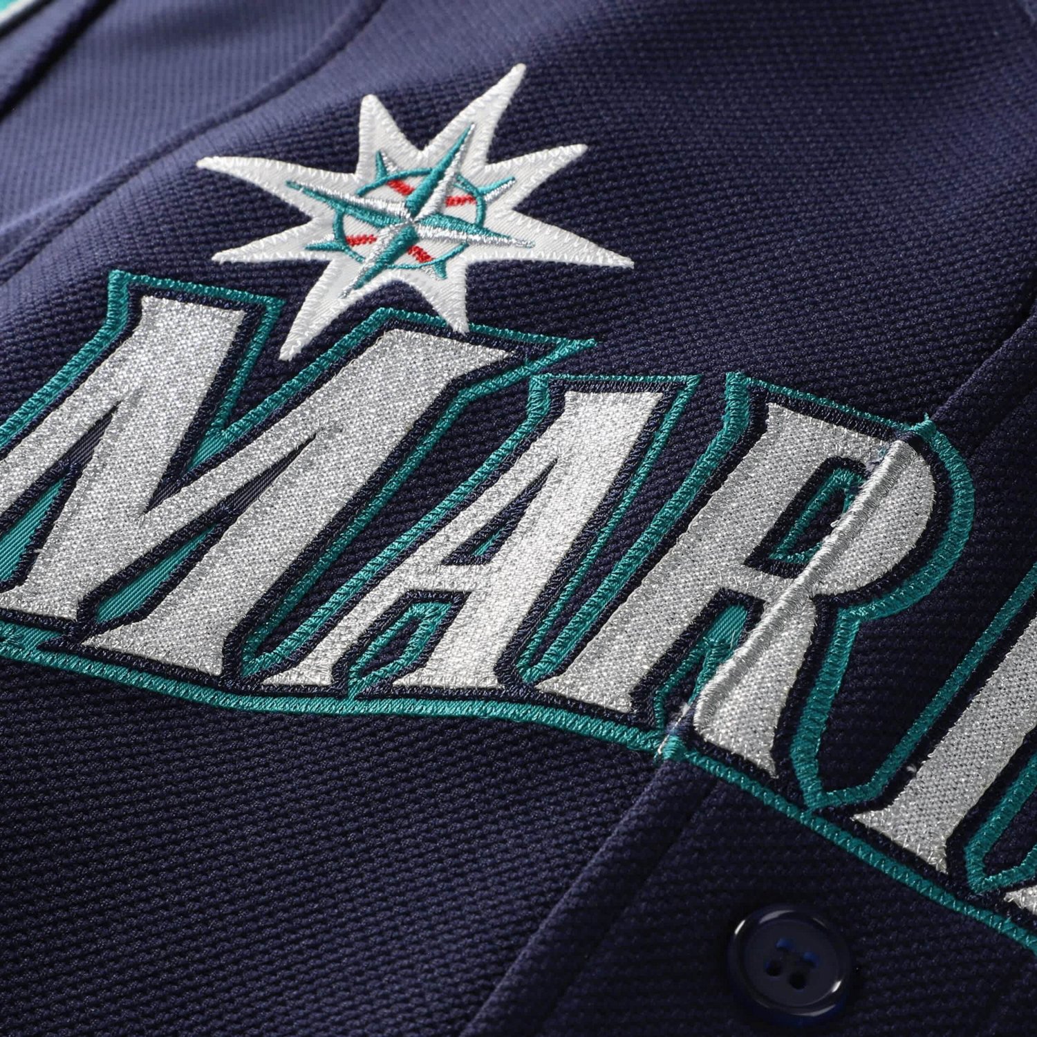 Mitchell  Ness Ichiro Suzuki Seattle Mariners 2006 Cooperstown Mesh Batting Practice Button-Up Jersey - view number 3