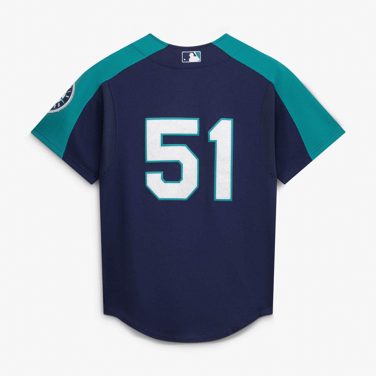 Mitchell  Ness Ichiro Suzuki Seattle Mariners 2006 Cooperstown Mesh Batting Practice Button-Up Jersey - view number 2