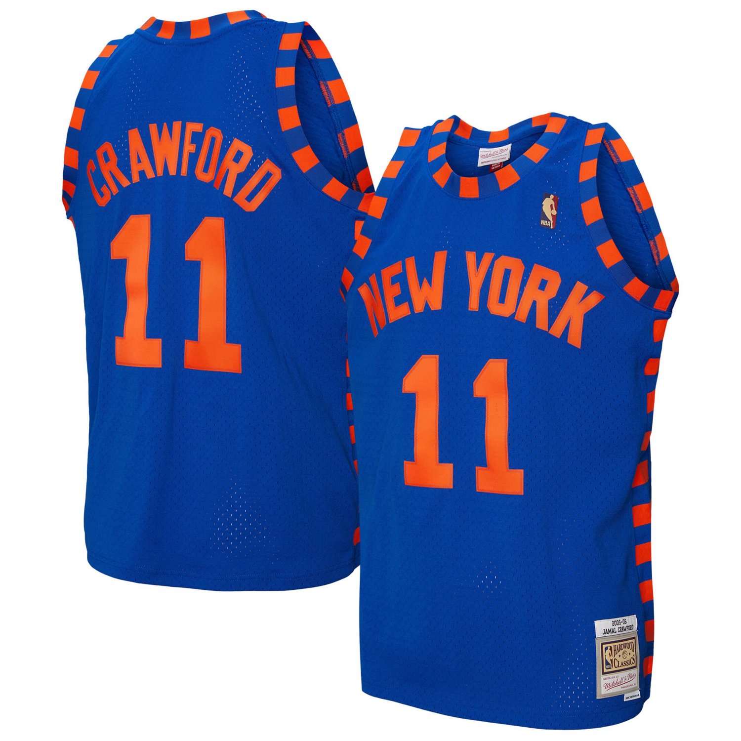 Mitchell  Ness Jamal Crawford New York Knicks 2005 06 Hardwood Classics Swingman Jersey