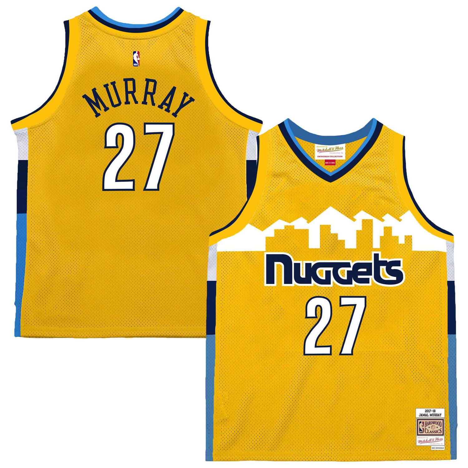 Mitchell  Ness Jamal Murray Denver Nuggets 2017-18 Swingman Jersey - view number 1