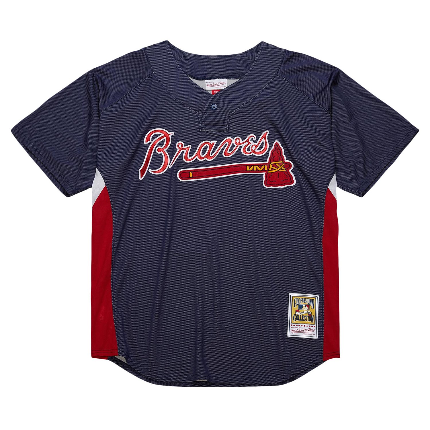 Mitchell Ness John Smoltz Atlanta Braves Cooperstown Collection Mesh Batting Practice Jersey Academy