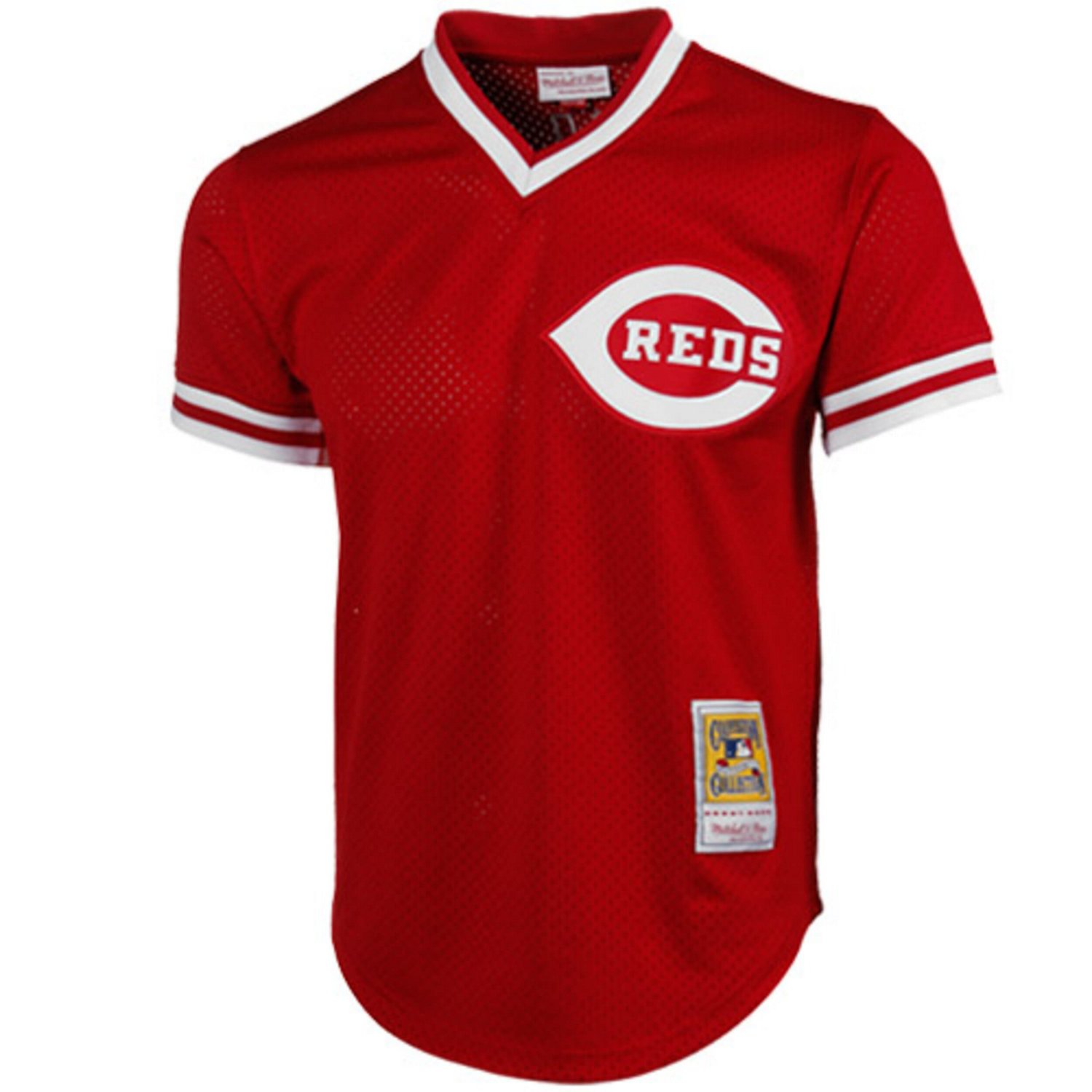 Mitchell  Ness Johnny Bench Cincinnati s 1983 Authentic Cooperstown Collection Mesh Batting Practice Jersey - view number 2