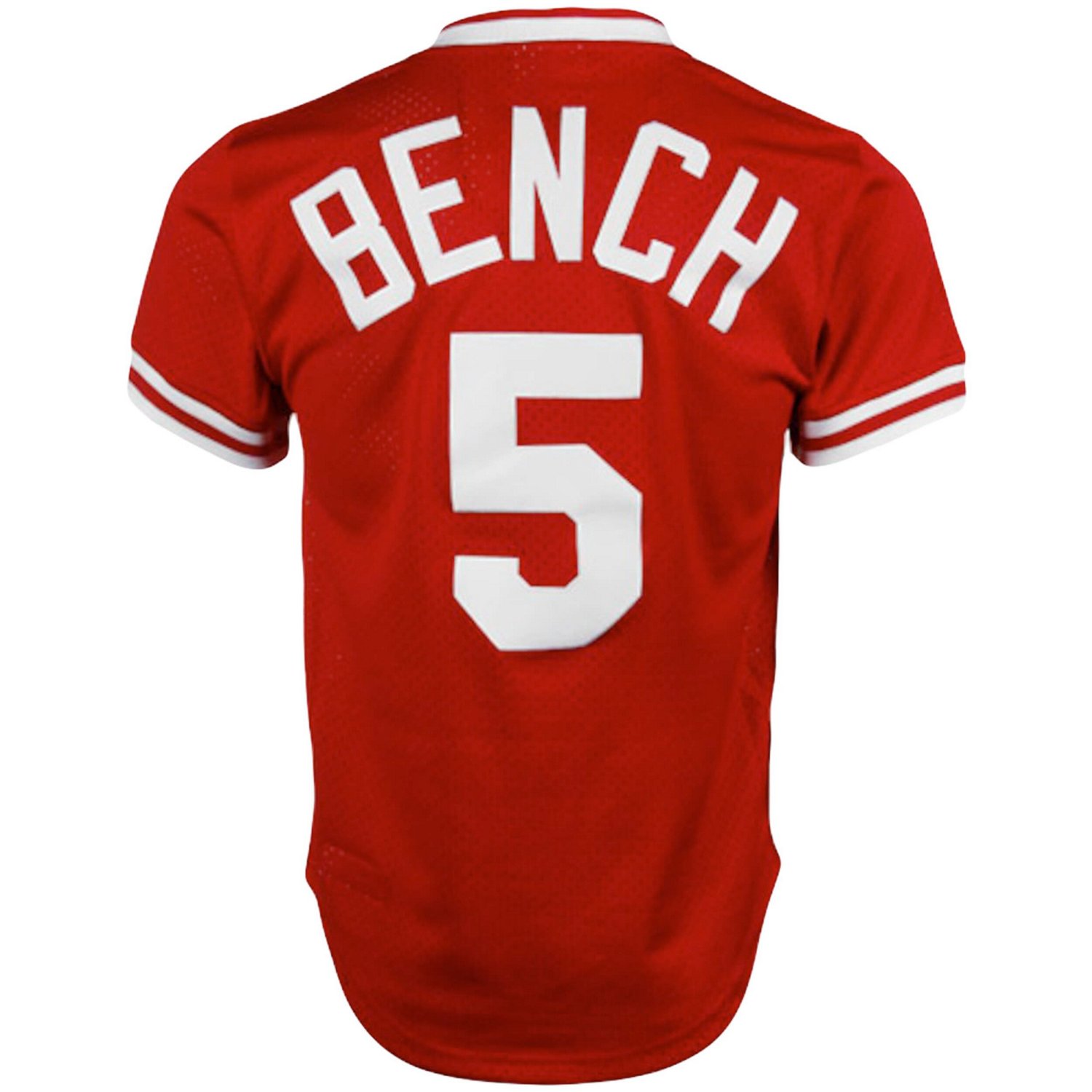 Mitchell  Ness Johnny Bench Cincinnati s Cooperstown Collection Big  Tall Mesh Batting Practice Jersey - view number 3