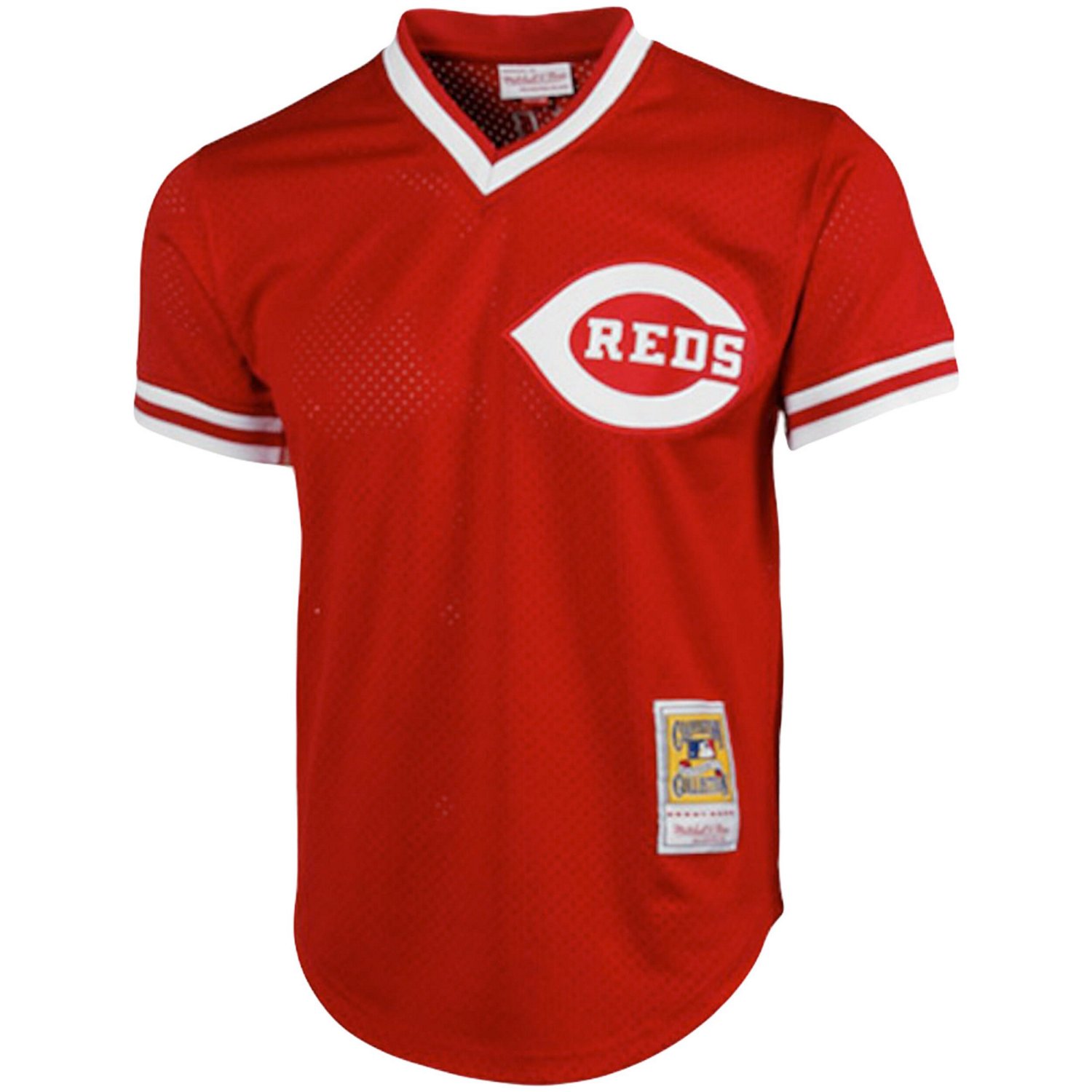 Mitchell  Ness Johnny Bench Cincinnati s Cooperstown Collection Big  Tall Mesh Batting Practice Jersey - view number 2
