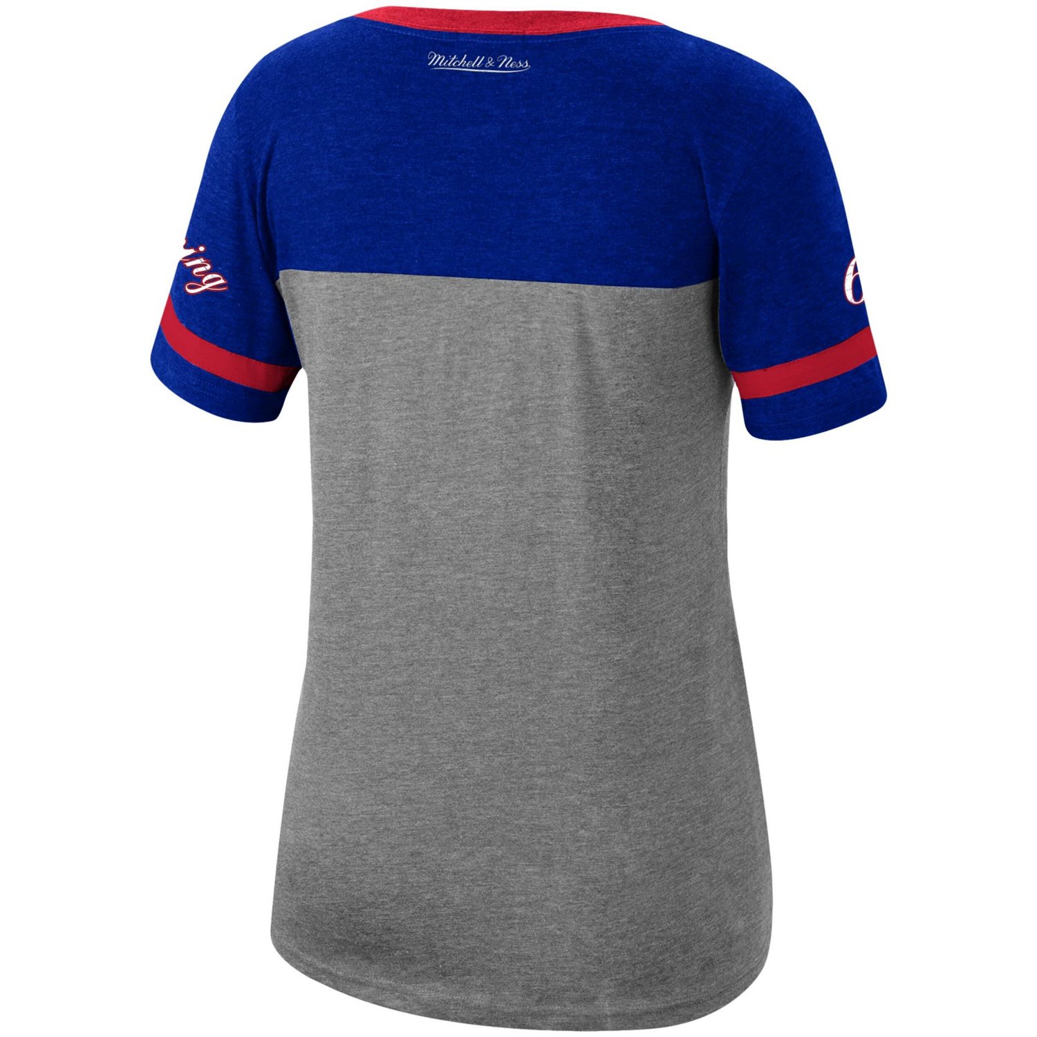 Mitchell  Ness Julius Erving Heathered Charcoal Philadelphia 76ers Team Captain V-Neck T-Shirt                                   - view number 3