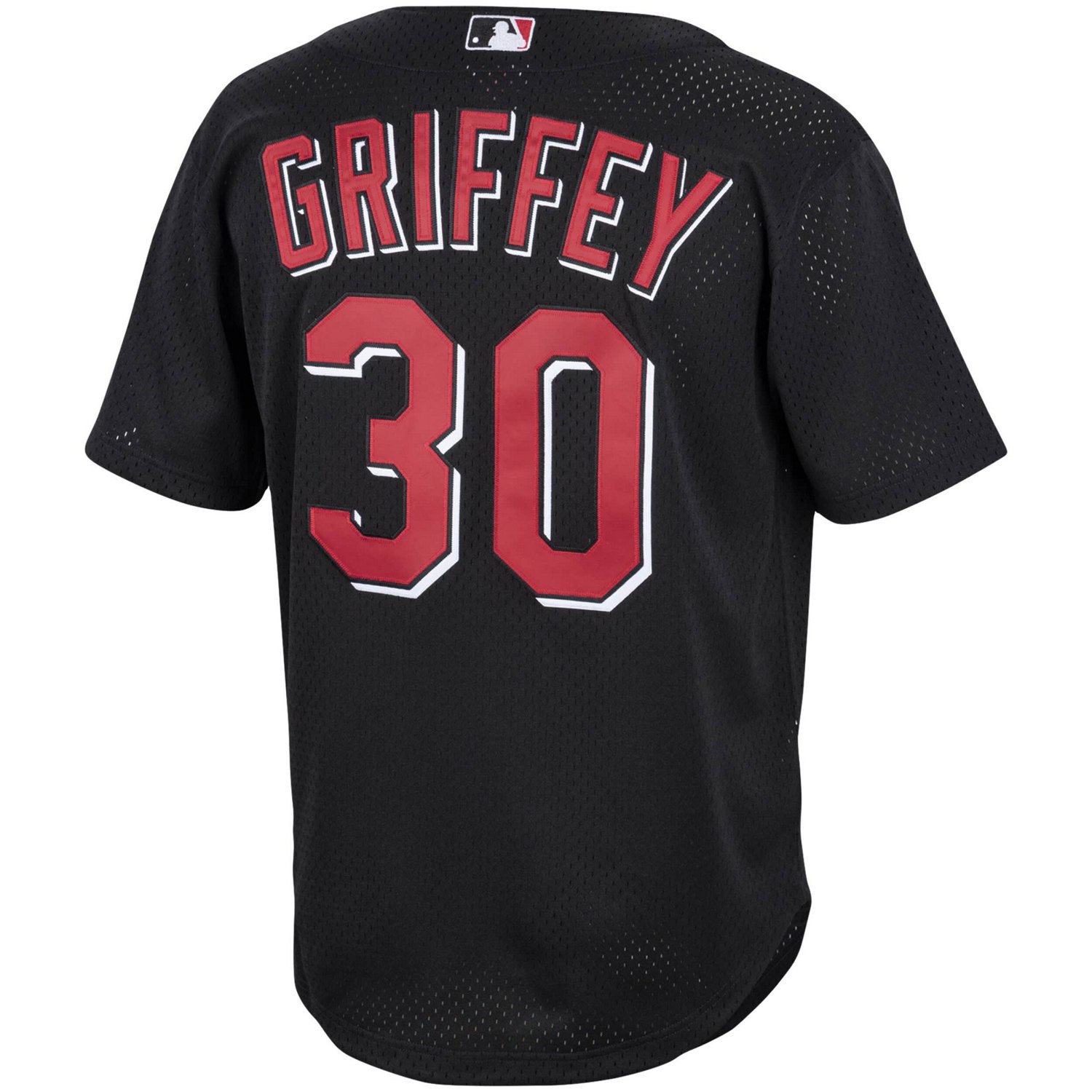 Mitchell  Ness Ken Griffey Jr Cincinnati Reds Cooperstown Collection Mesh Batting Practice Button-Up Jersey - view number 3