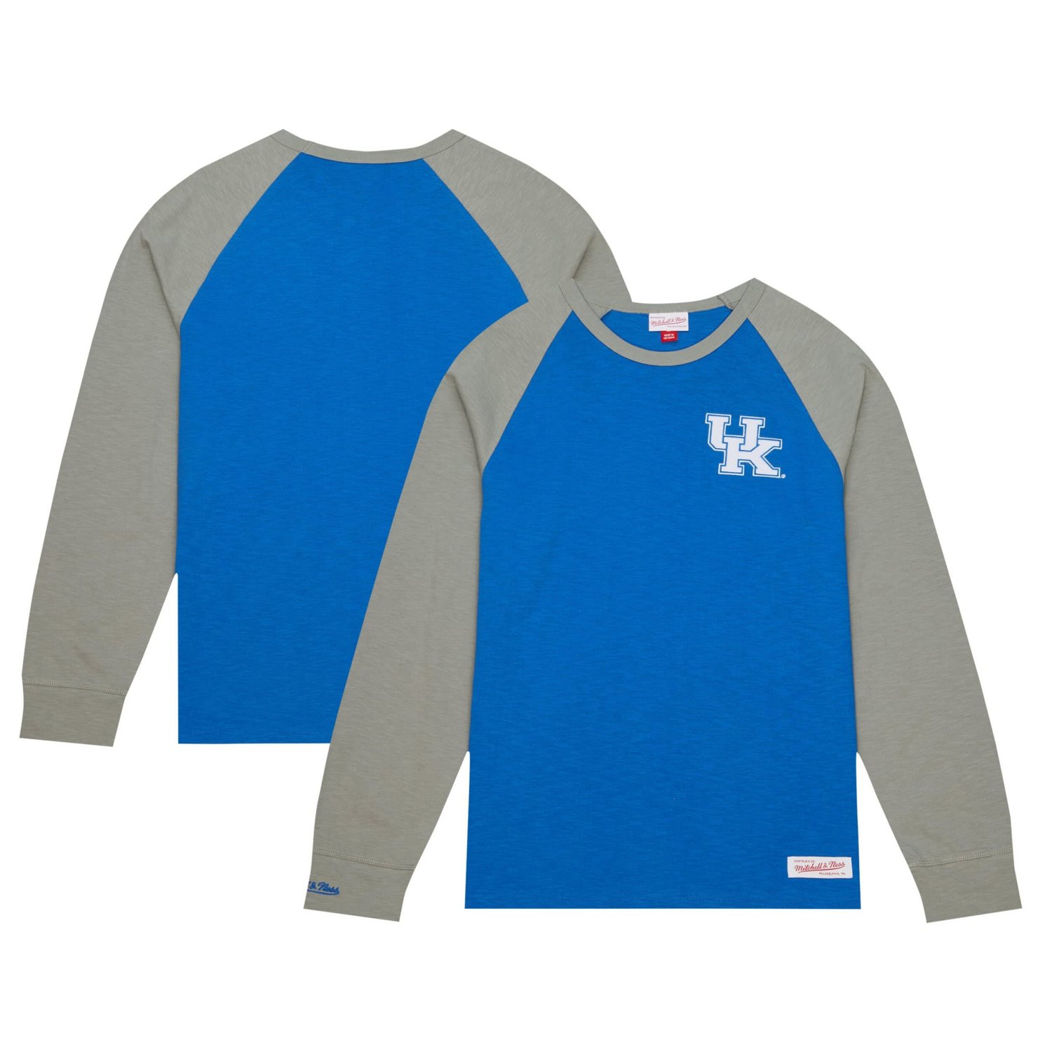 Mitchell  Ness Kentucky Wildcats Legendary Slub Raglan Long Sleeve T-Shirt