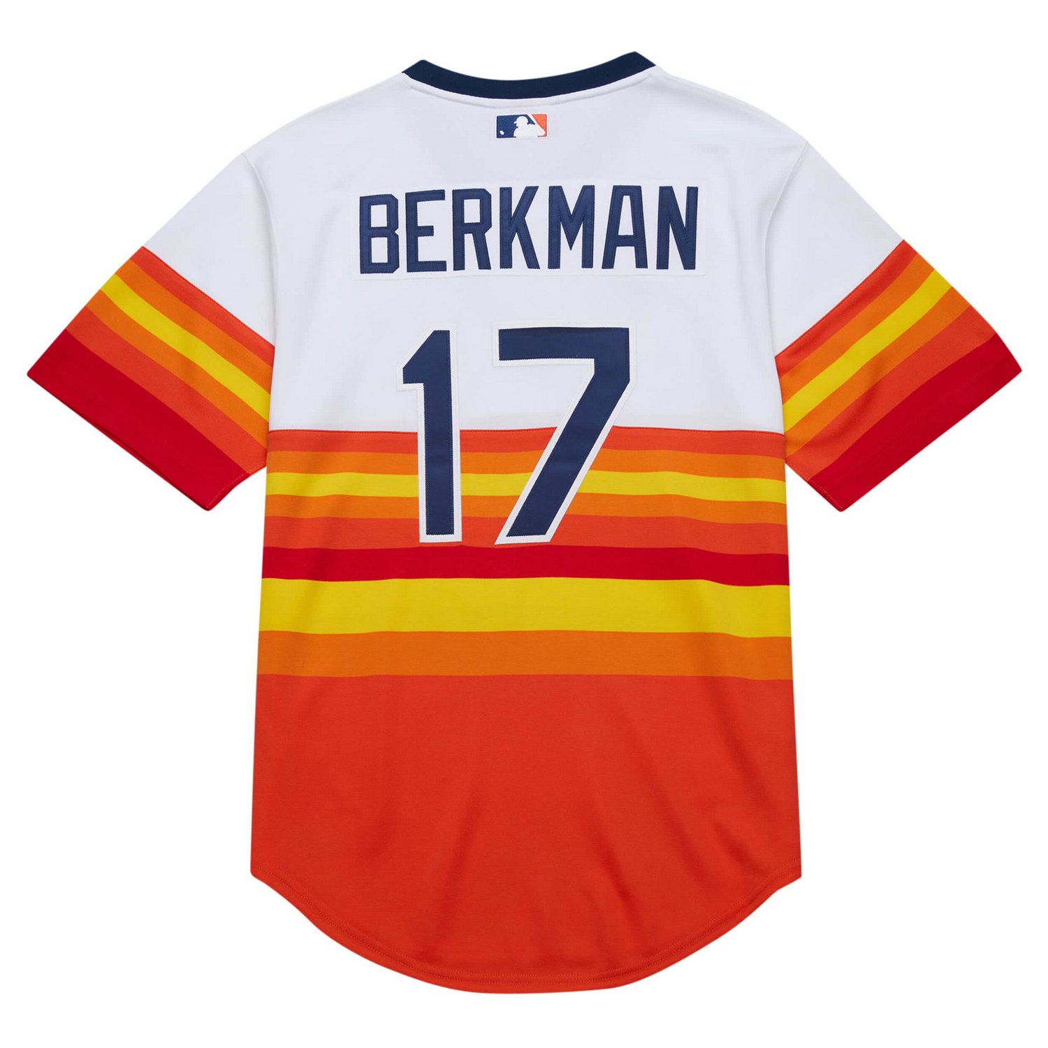 Mitchell  Ness Lance Berkman Houston Astros 2004 Cooperstown Collection Authentic Throwback Jersey                               - view number 3