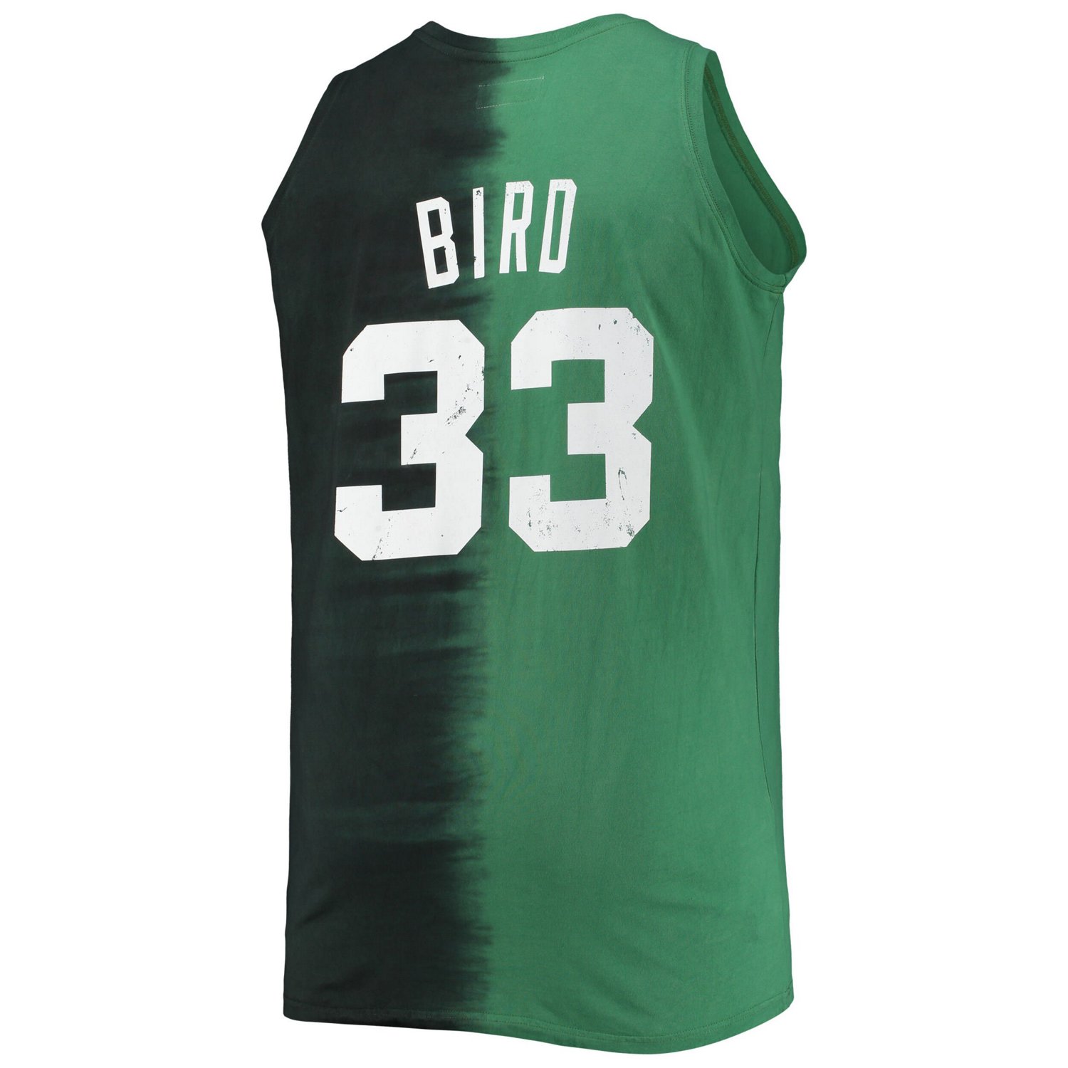 Mitchell  Ness Larry Bird /Kelly Green Boston Celtics Big Tall Profile Tie-Dye Player Tank Top