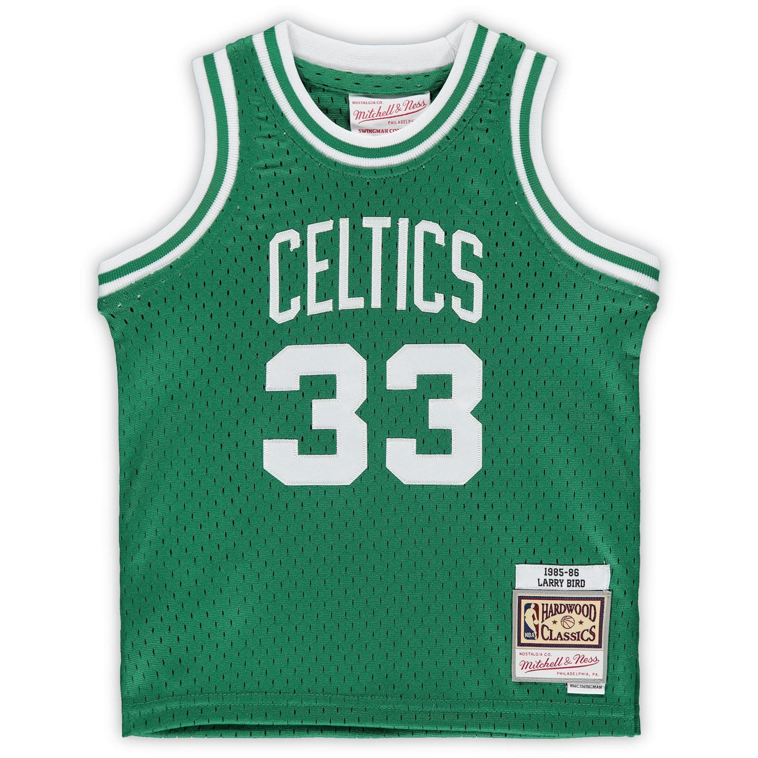 Mitchell  Ness Larry Bird Kelly Boston Celtics 1985 86 Hardwood Classics Retired Player Jersey - view number 2