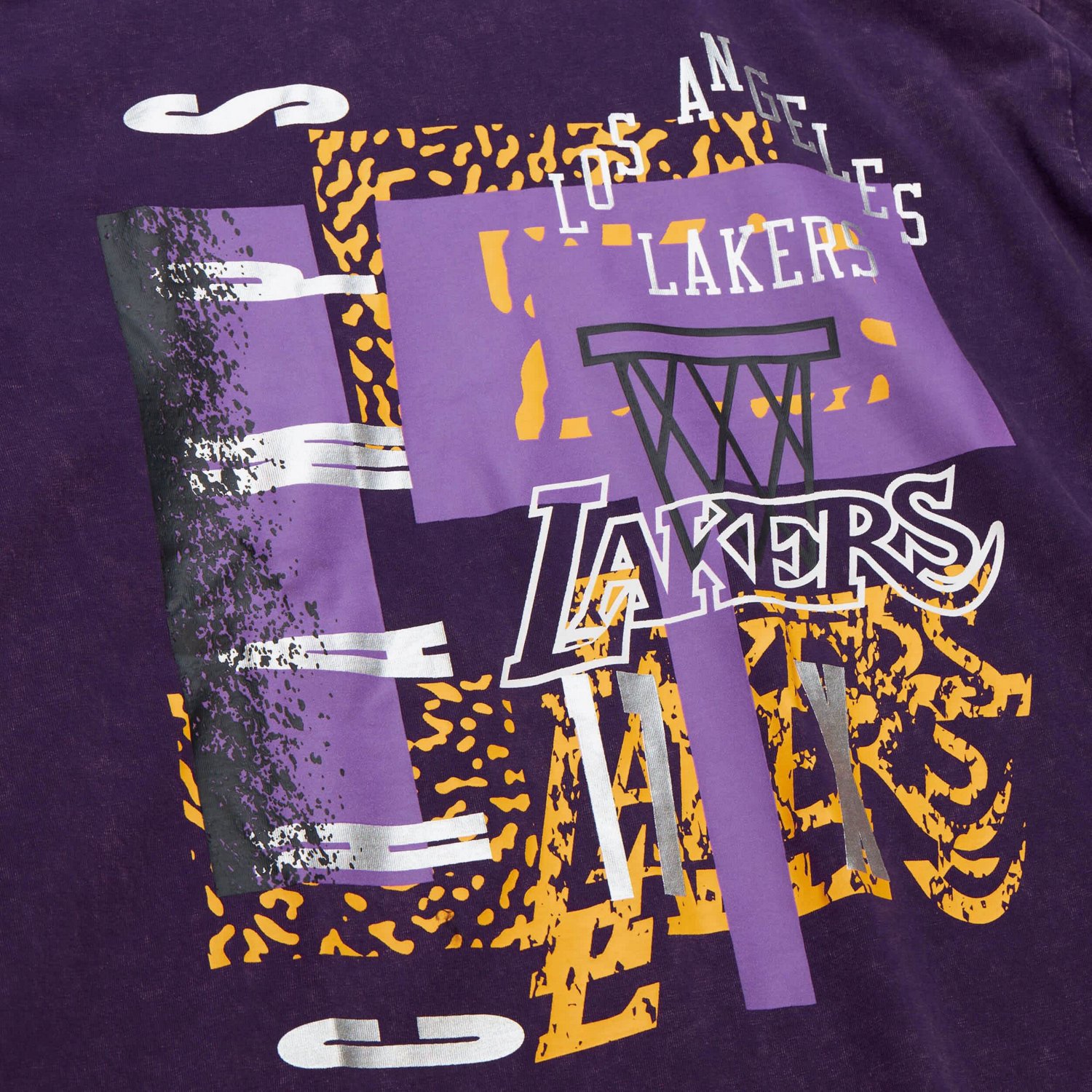 Mitchell  Ness Los Angeles Lakers 90s Reflective Lo-Fi Long Sleeve T-Shirt                                                       - view number 3