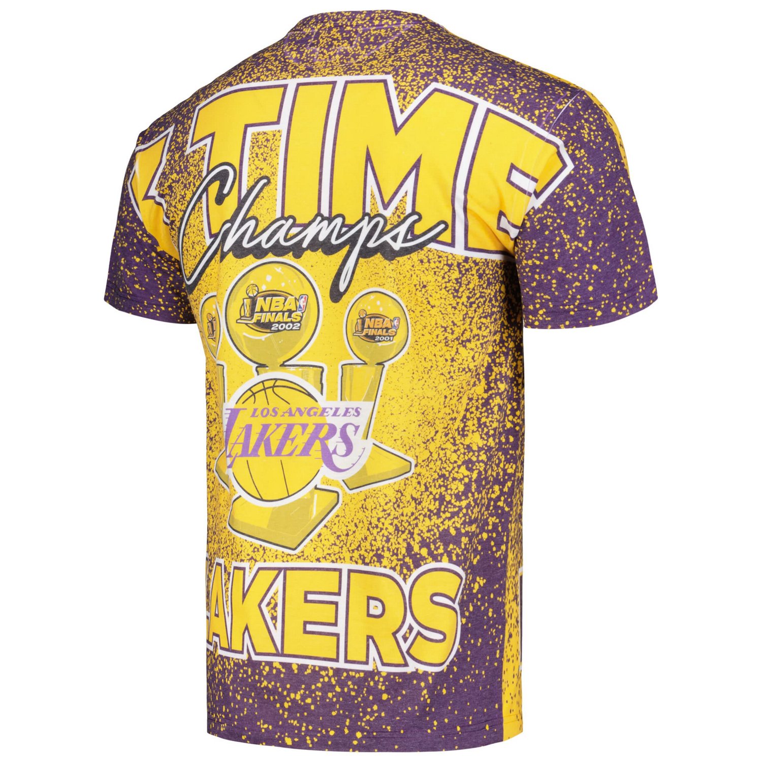 Men's Los Angeles Lakers Mitchell & Ness Purple Hardwood Classics Champs factory City