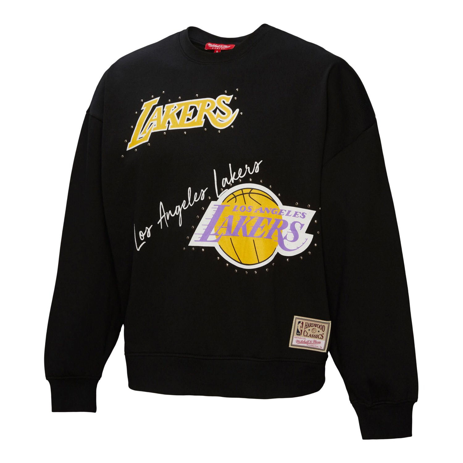 Mitchell  Ness Los Angeles Lakers Hardwood Classics Home Team Pullover Sweatshirt                                                - view number 2