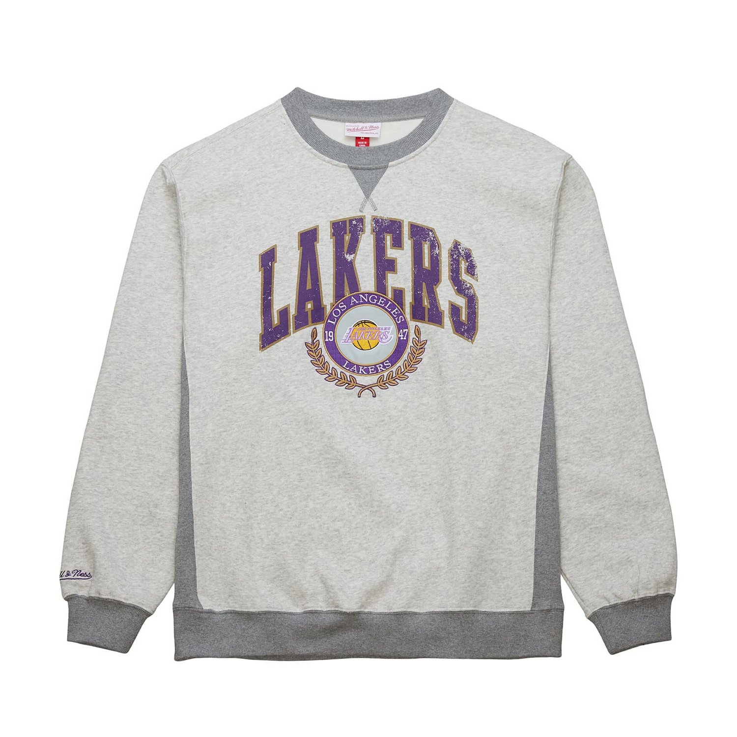 Mitchell  Ness Los Angeles Lakers Vintage Logo Pullover Sweatshirt - view number 2