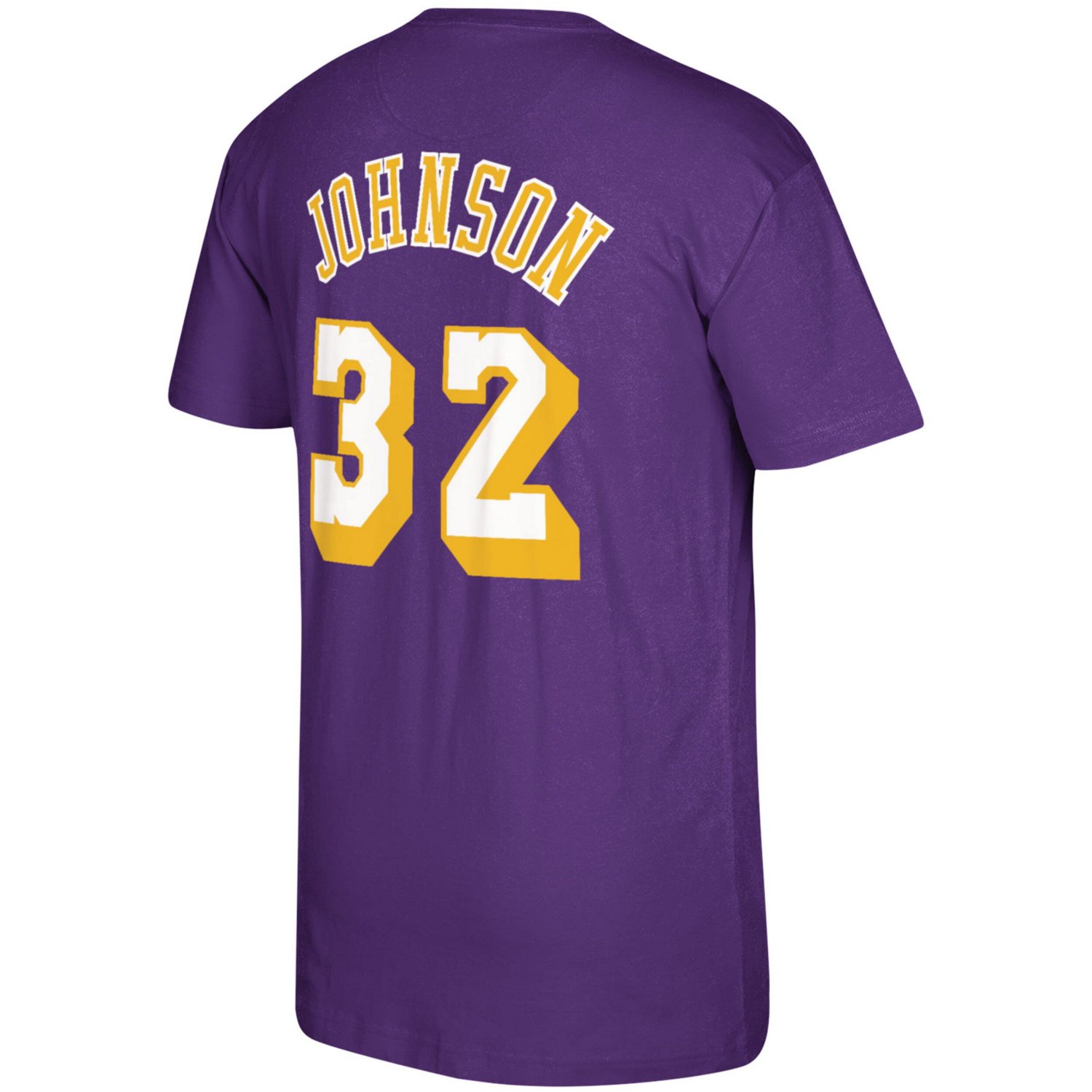 Mitchell  Ness Magic Johnson Los Angeles Lakers Hardwood Classics Name  Number T-Shirt - view number 3