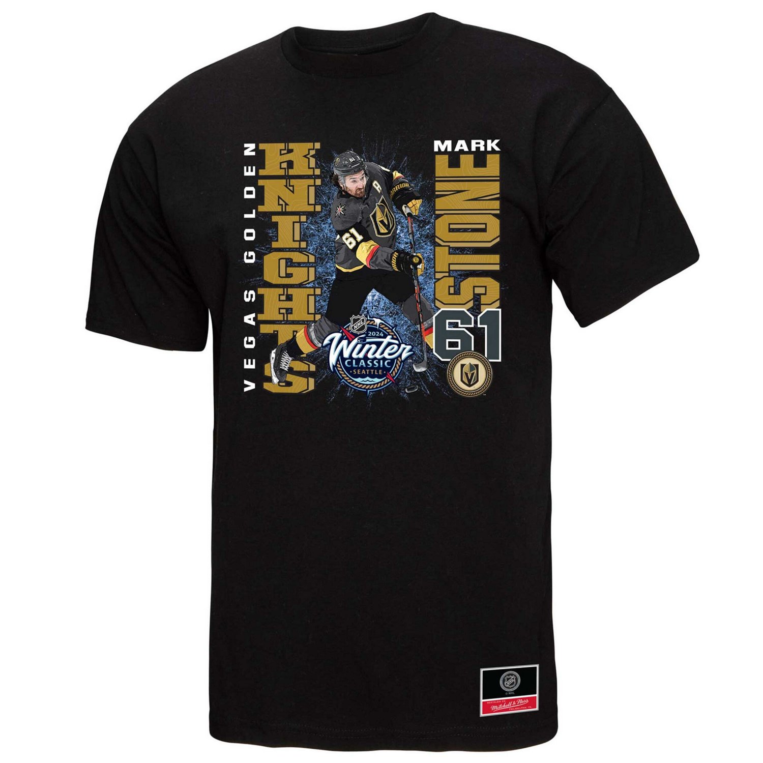 Mitchell  Ness Mark Stone Vegas Golden Knights 2024 NHL Winter Classic Player Graphic T-Shirt                                    - view number 2