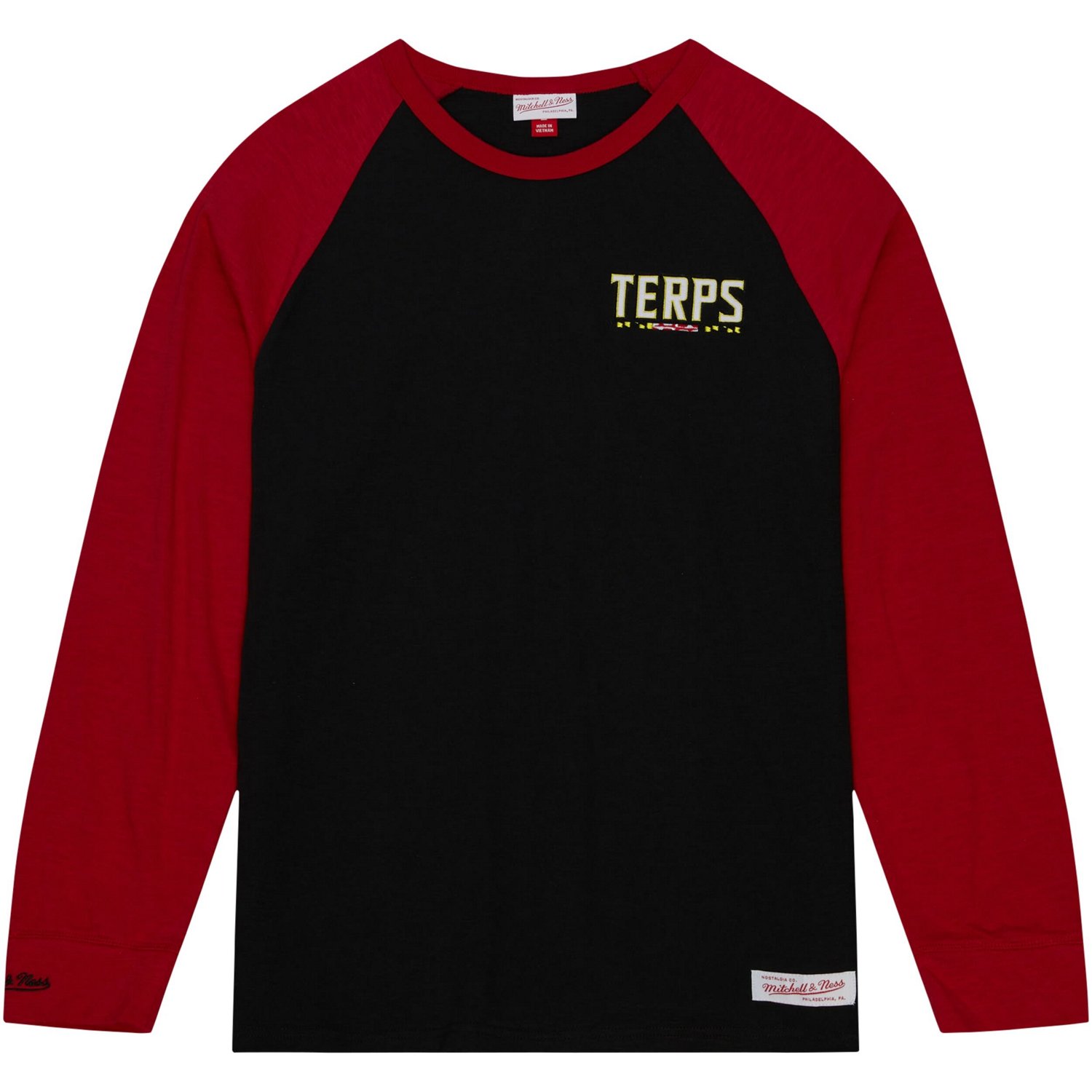 Mitchell  Ness Maryland Terrapins Legendary Slub Raglan Long Sleeve T-Shirt - view number 2