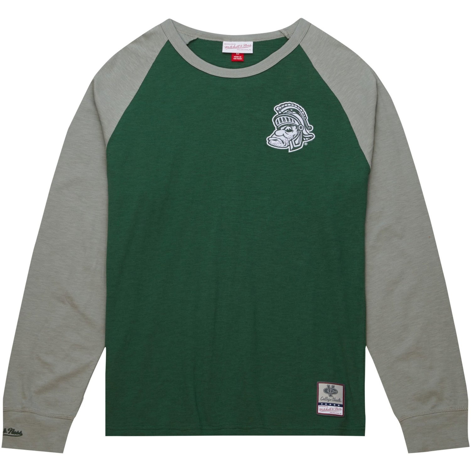 Mitchell  Ness Michigan State Spartans Legendary Slub Raglan Long Sleeve T-Shirt