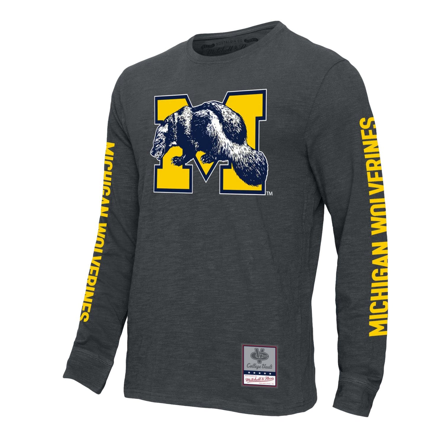 Mitchell  Ness Michigan Wolverines Team Pride Long Sleeve T-Shirt                                                                - view number 2