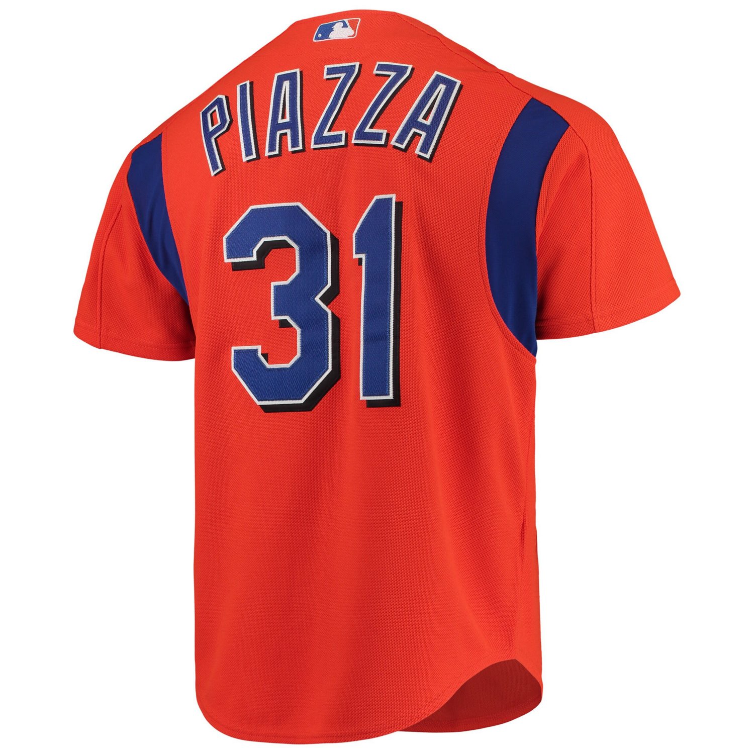 Mitchell Ness Mike Piazza New York Mets Cooperstown Collection Mesh Batting Practice Button-Up Jersey