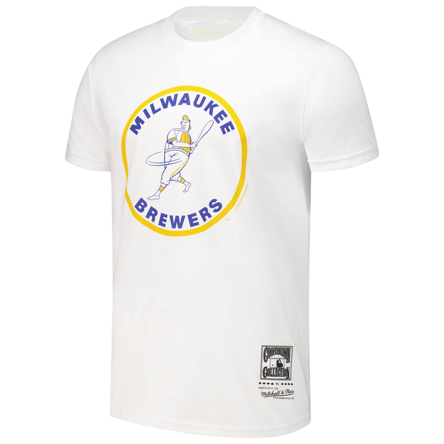 Mitchell  Ness Milwaukee Brewers Cooperstown Collection Logo T-Shirt - view number 2