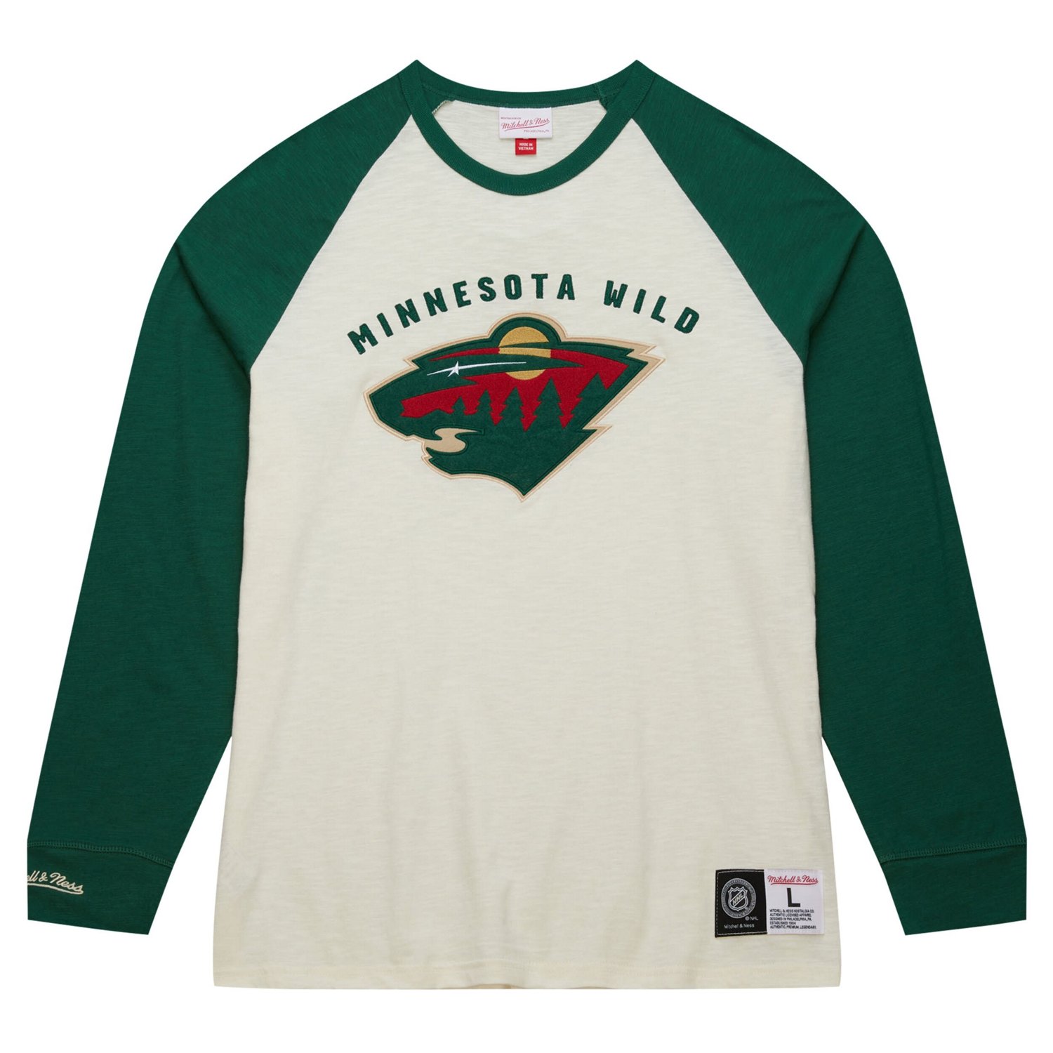 Mitchell  Ness Minnesota Wild Legendary Slub Vintage Raglan Long Sleeve T-Shirt - view number 2