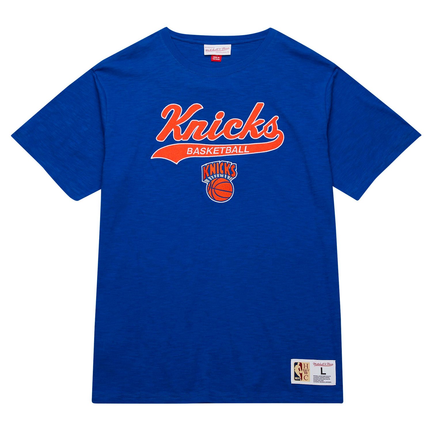 Mitchell  Ness New York Knicks Hardwood Classics Felt Applique Slub T-Shirt - view number 2