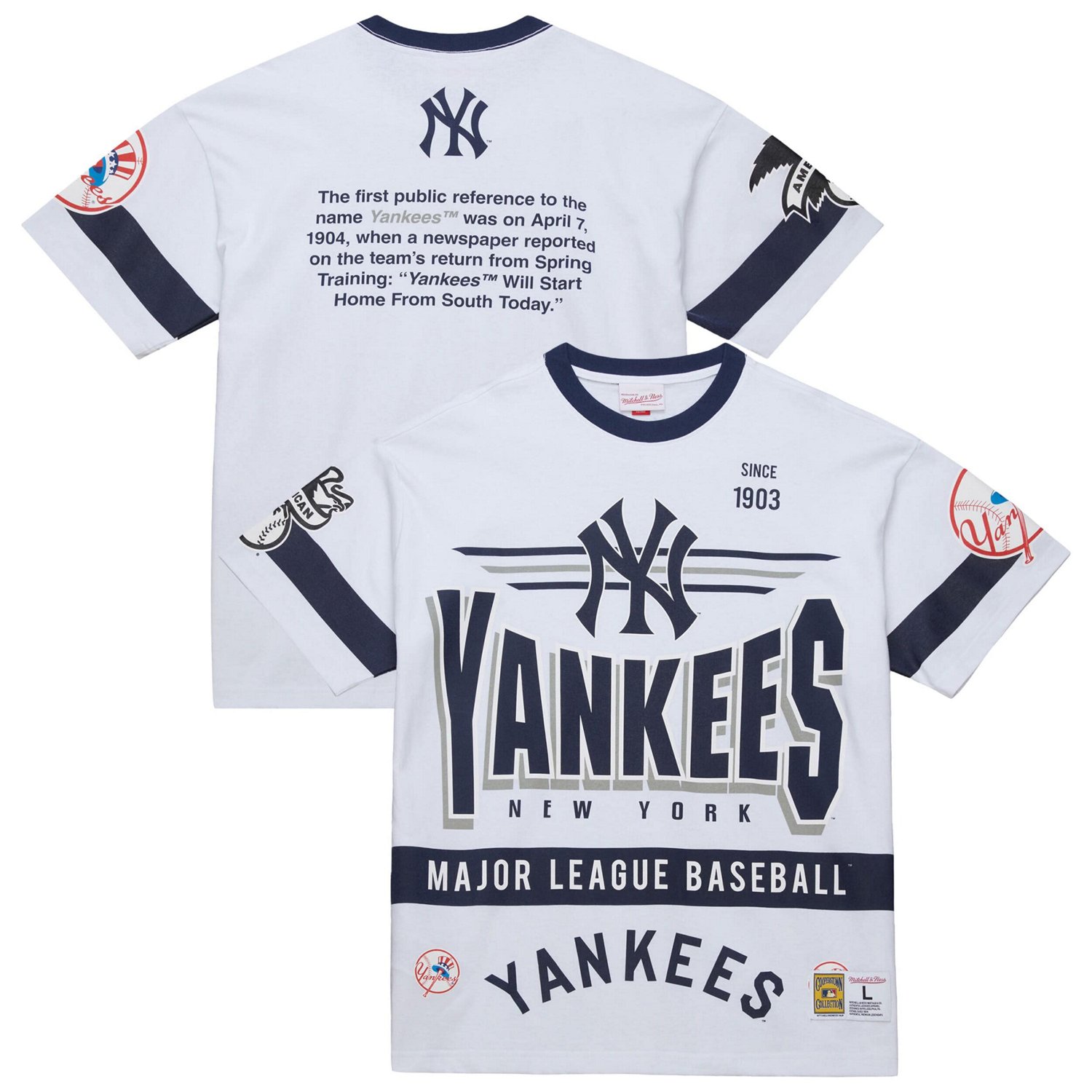 Mitchell  Ness New York Yankees Cooperstown Collection Team Origins Premium T-Shirt
