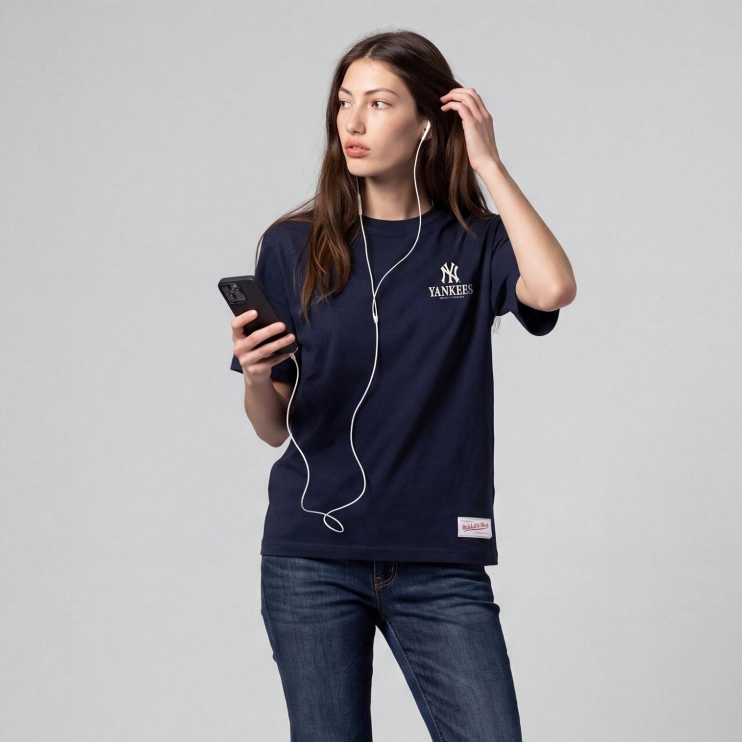 Mitchell  Ness New York Yankees Core Essentials Micro Logo T-Shirt