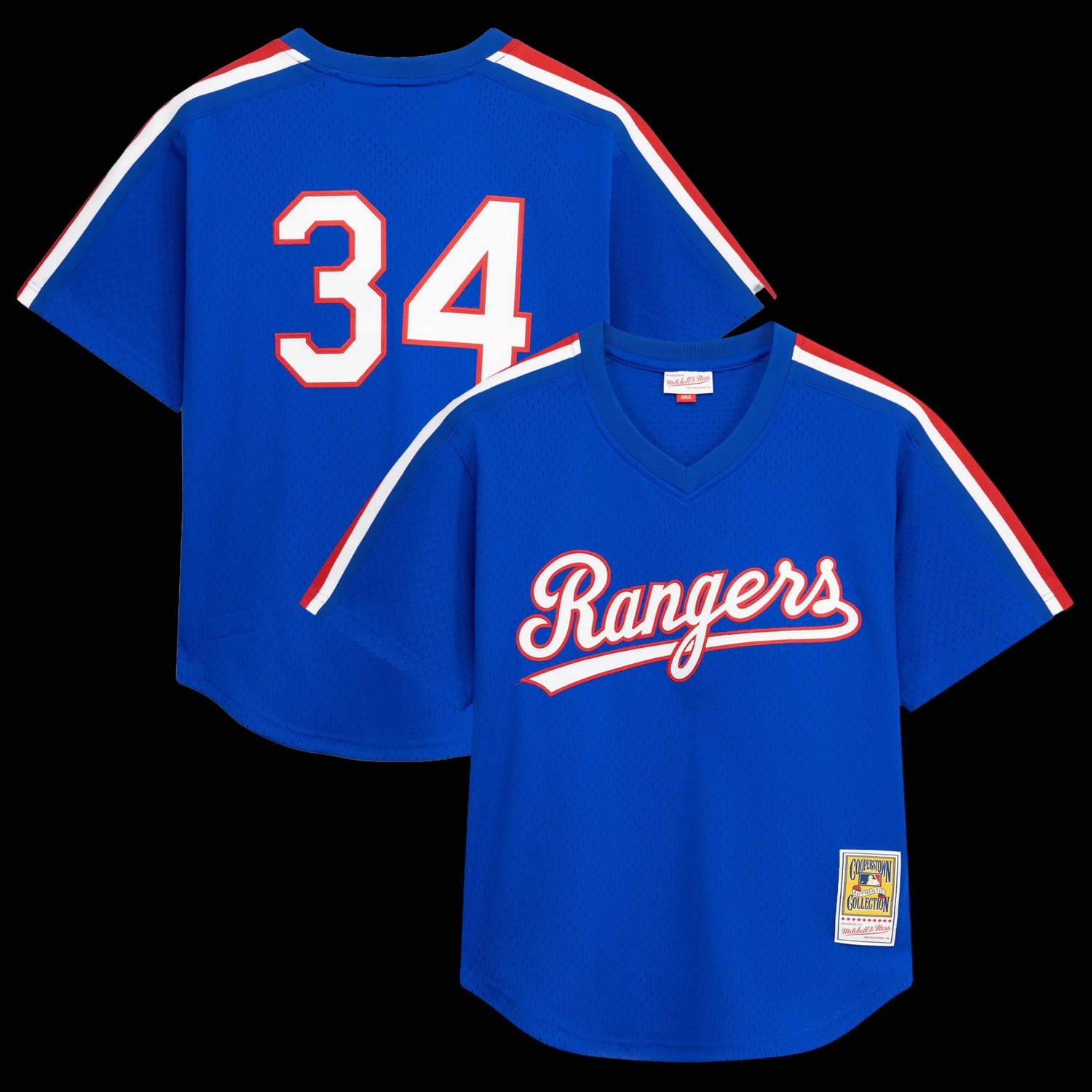 Mitchell  Ness Nolan Ryan Texas Rangers Big  Tall Cooperstown Mesh Batting Practice Jersey