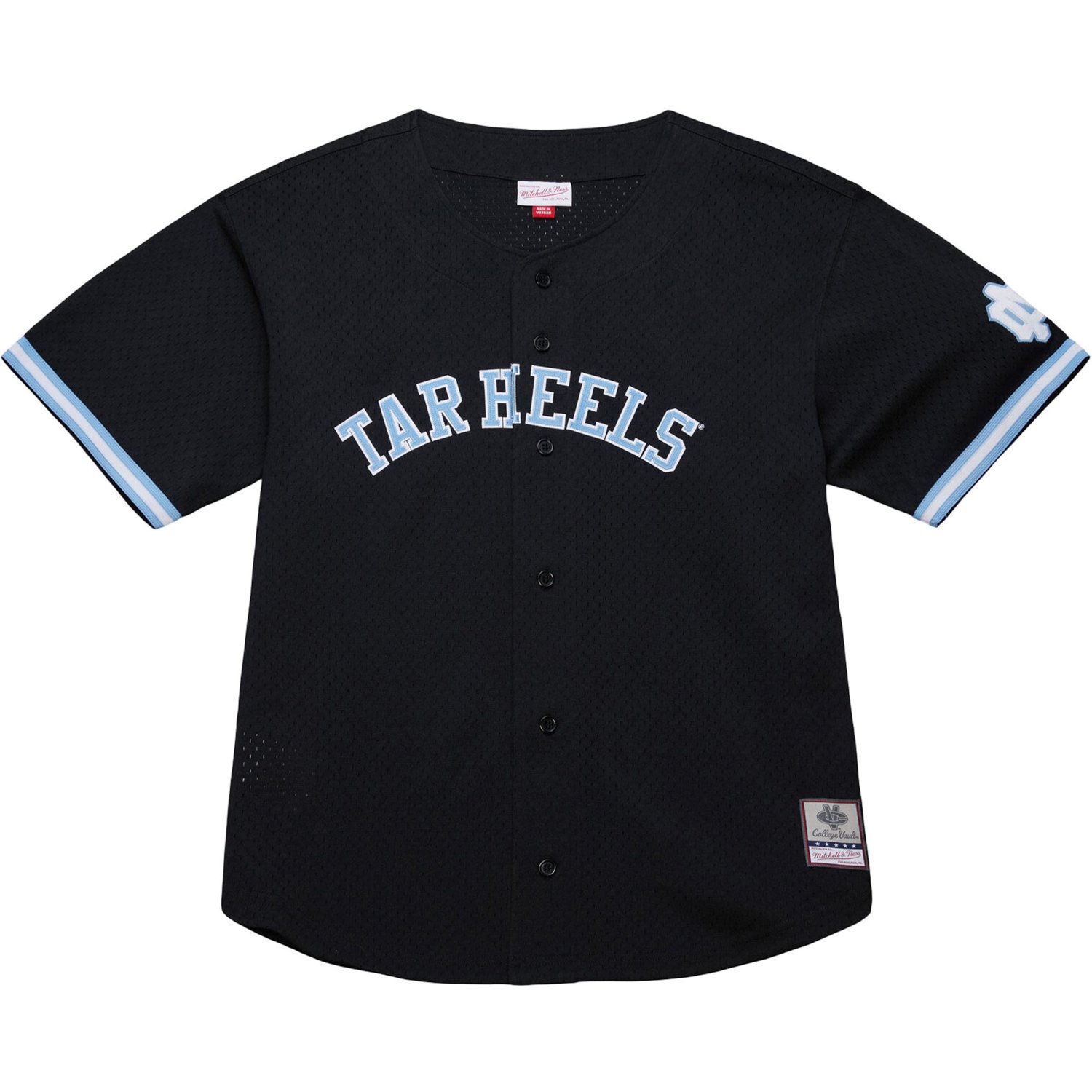 Mitchell  Ness North Carolina Tar Heels On The Clock Full-Button Fashion Jersey - view number 2