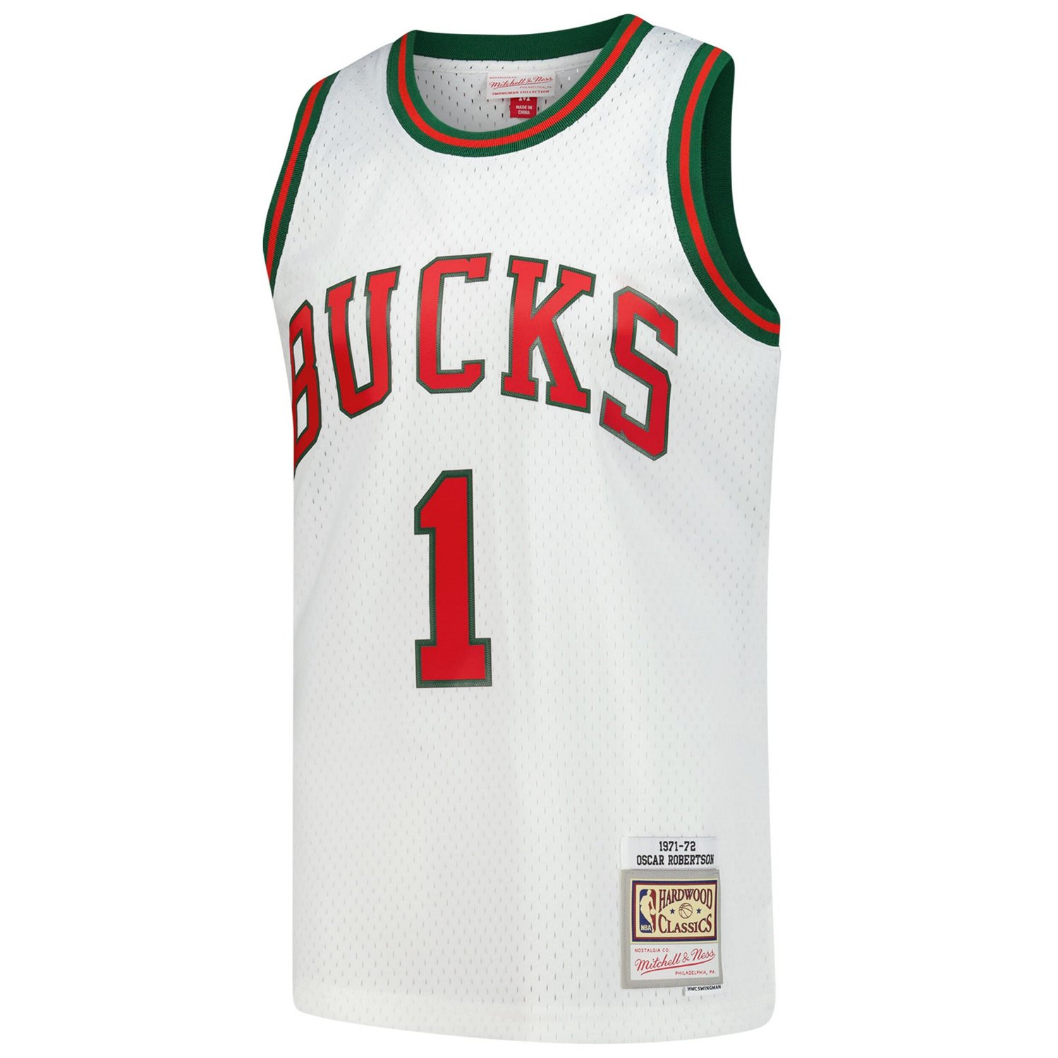 Mitchell  Ness Oscar Robertson Milwaukee Bucks Hardwood Classics Swingman Jersey - view number 2