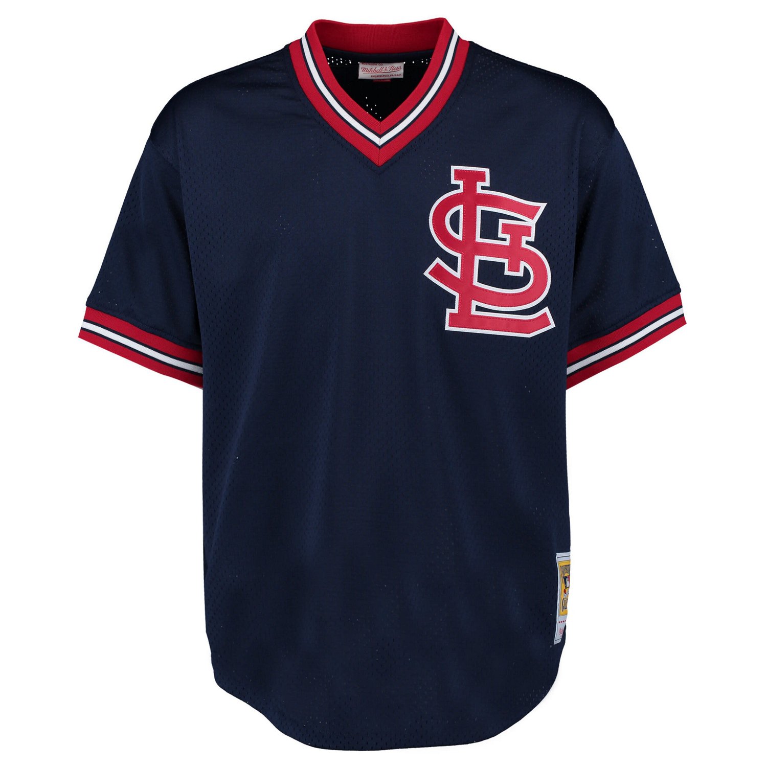 Mitchell  Ness Ozzie Smith St Louis Cardinals 1994 Authentic Cooperstown Collection Mesh Batting Practice Jersey                 - view number 2