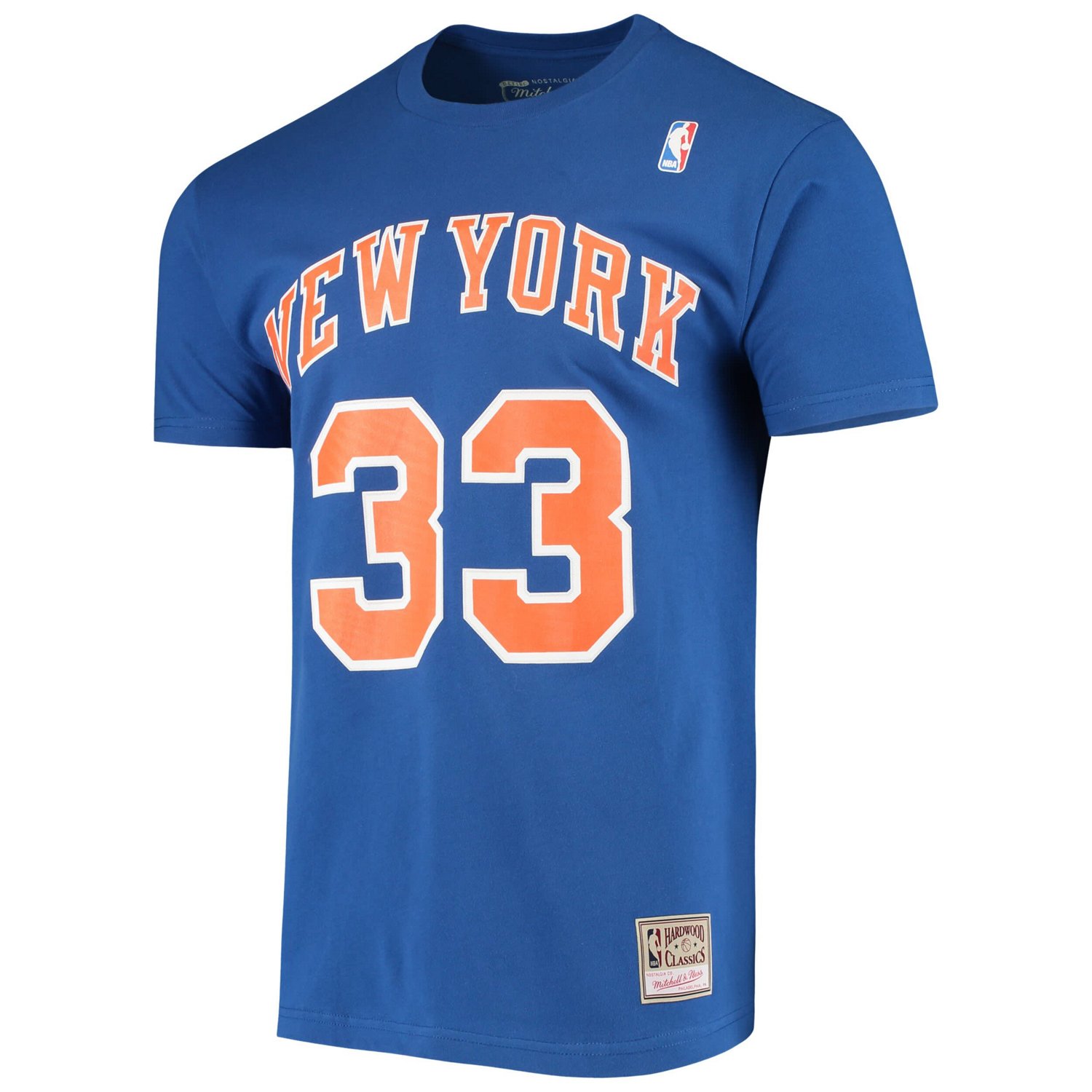 Mitchell  Ness Patrick Ewing New York Knicks Hardwood Classics Stitch Name  Number T-Shirt                                       - view number 2