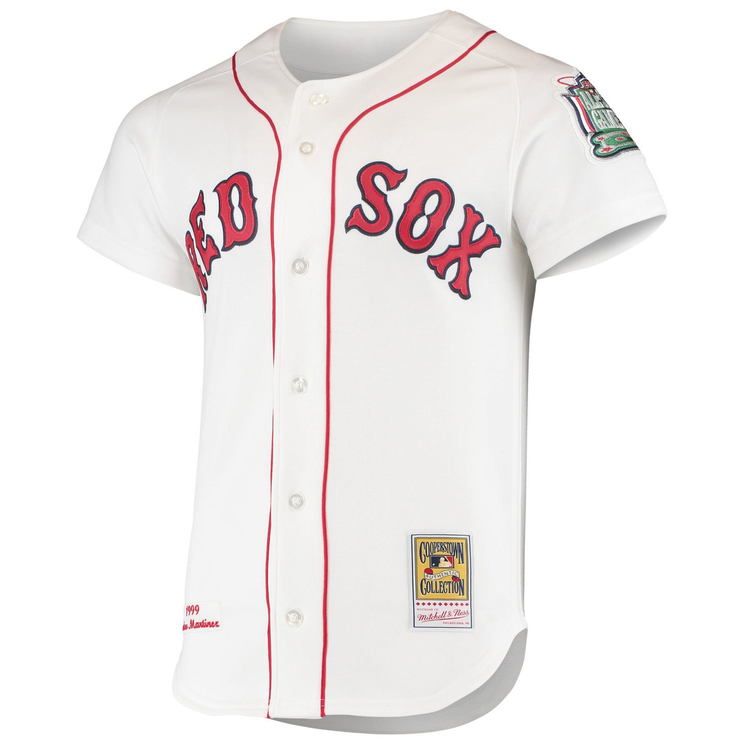 Mitchell  Ness Pedro Martinez Boston Red Sox 1999 Cooperstown Collection Home Authentic Jersey
