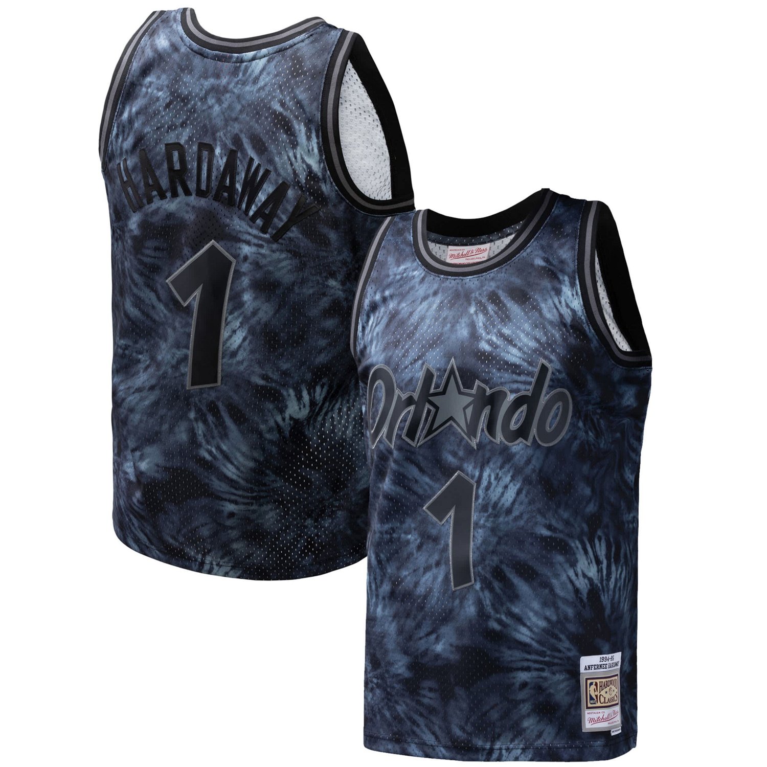 Mitchell  Ness Penny Hardaway Orlando Magic Hardwood Classics 1984 85 Tie-Dye Swingman Jersey                                    - view number 1